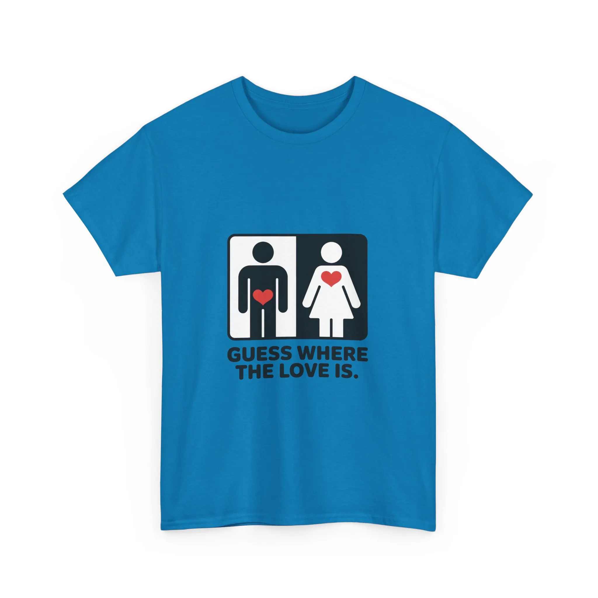 Guess Where The Love Is Mens Tee, Funny Couples Gift, Valentines Day Apparel, Relationship Humor Shirt, Graphic Tee for Him, Bold Love Joke Shirt - Image 16
