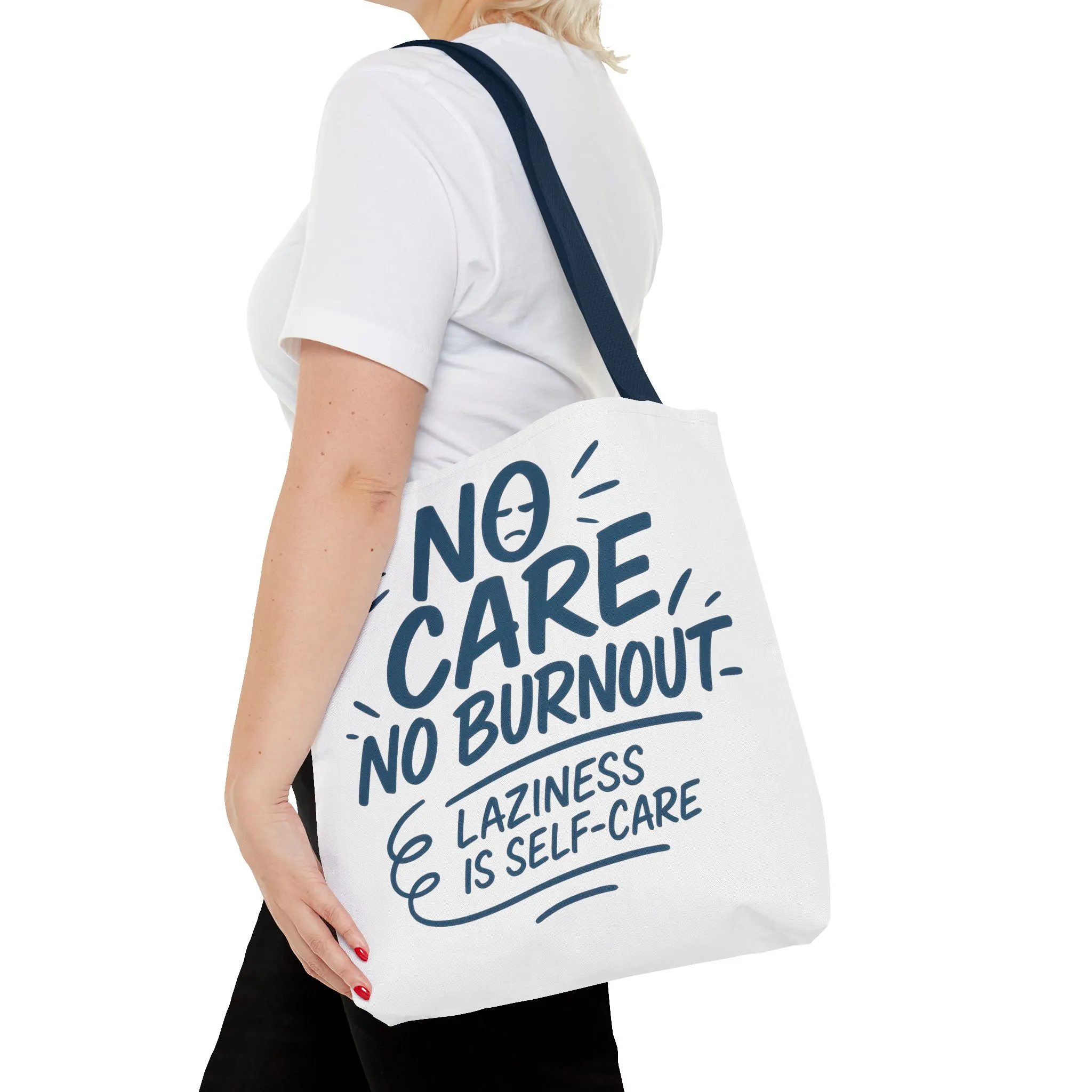 Laziness is Self-Care Funny Quote Bag, Oversized Reusable Canvas Shopping Tote, Sarcastic Self-Care Gift, Weekend Getaway, Everyday Use - Image 20