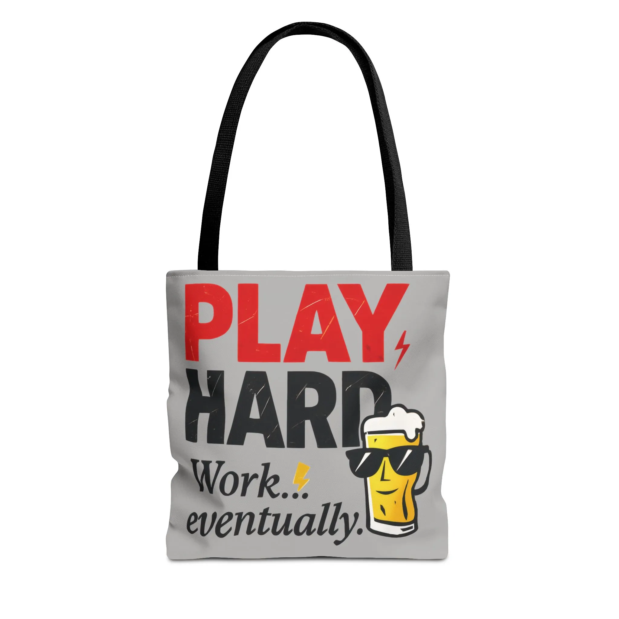 Play Hard Tote Bag - Fun, Stylish, Tote for Work & Play, Summer, Gift, Beach Bag, Everyday Carry, Beach Weekender Bag, large canvas bag - Image 6