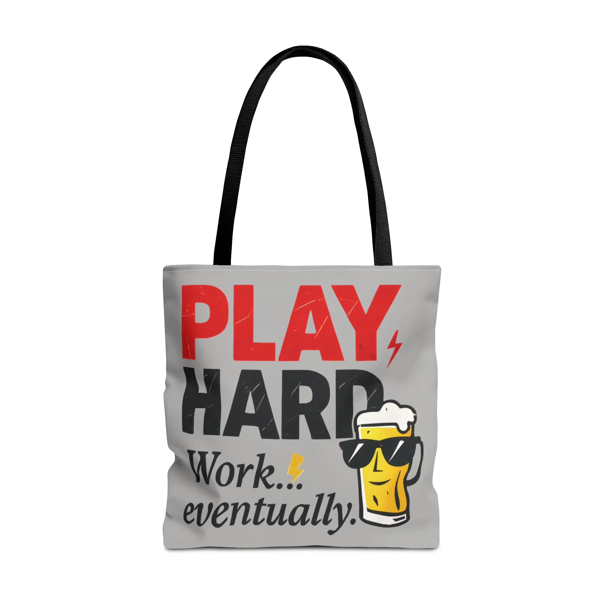 Play Hard Tote Bag - Fun, Stylish, Tote for Work & Play, Summer, Gift, Beach Bag, Everyday Carry, Beach Weekender Bag, large canvas bag