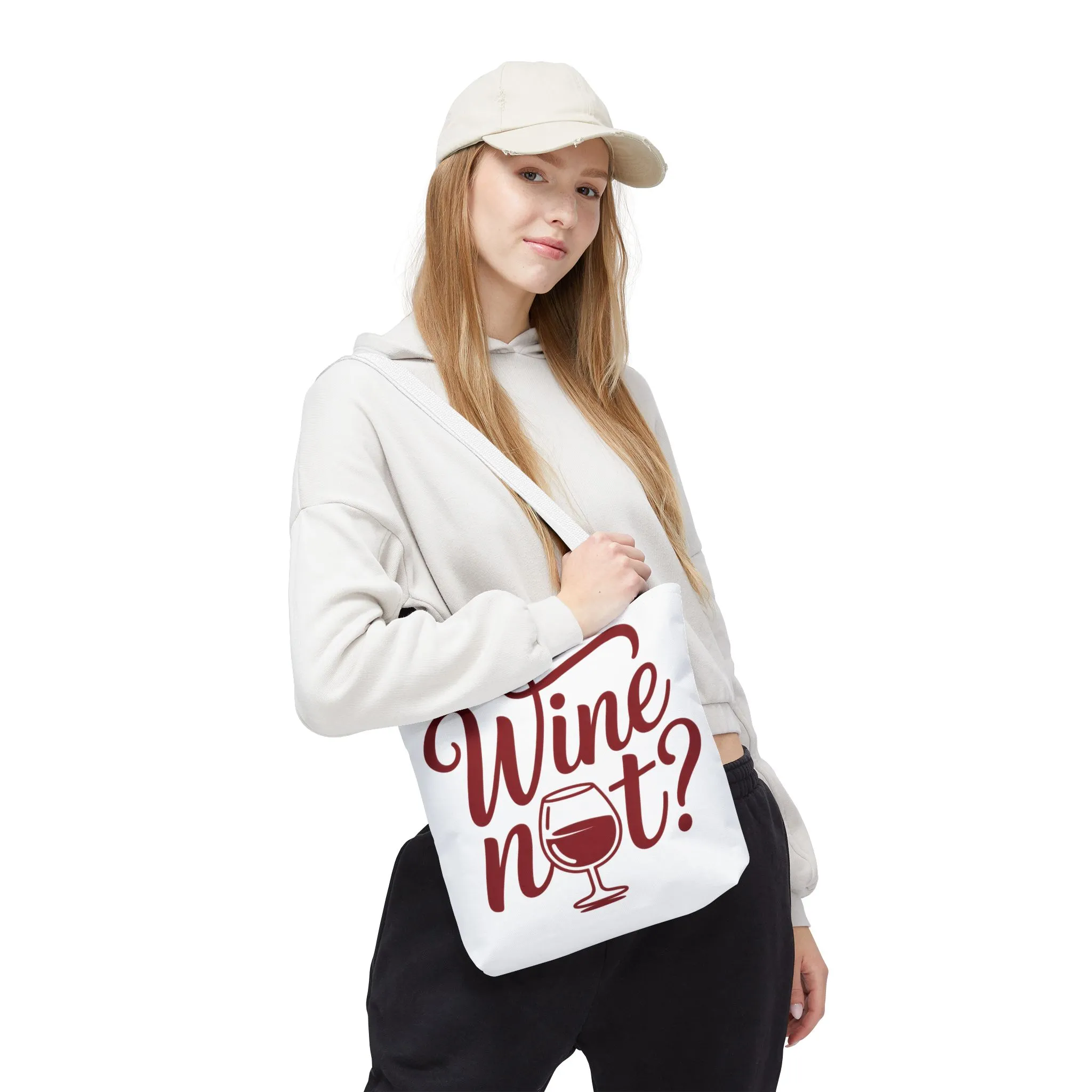 Wine Not? Tote Bag - Fun Wine Lover's Accessory for Parties, Gift for Wine Enthusiasts, Perfect for Grocery or Beach Outings, AOP Design - Image 30