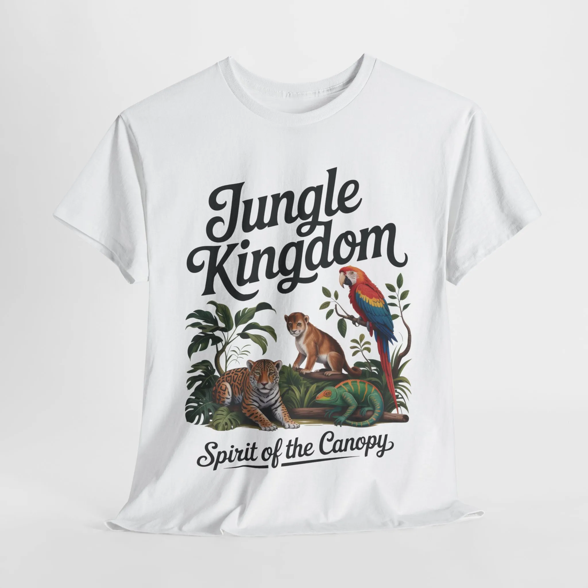 Womens Jungle Kingdom Tee - Nature Lover T-Shirt, Animal Graphic Tee, Eco-Friendly Gift, Summer Fashion, Adventure Outfit - Image 16