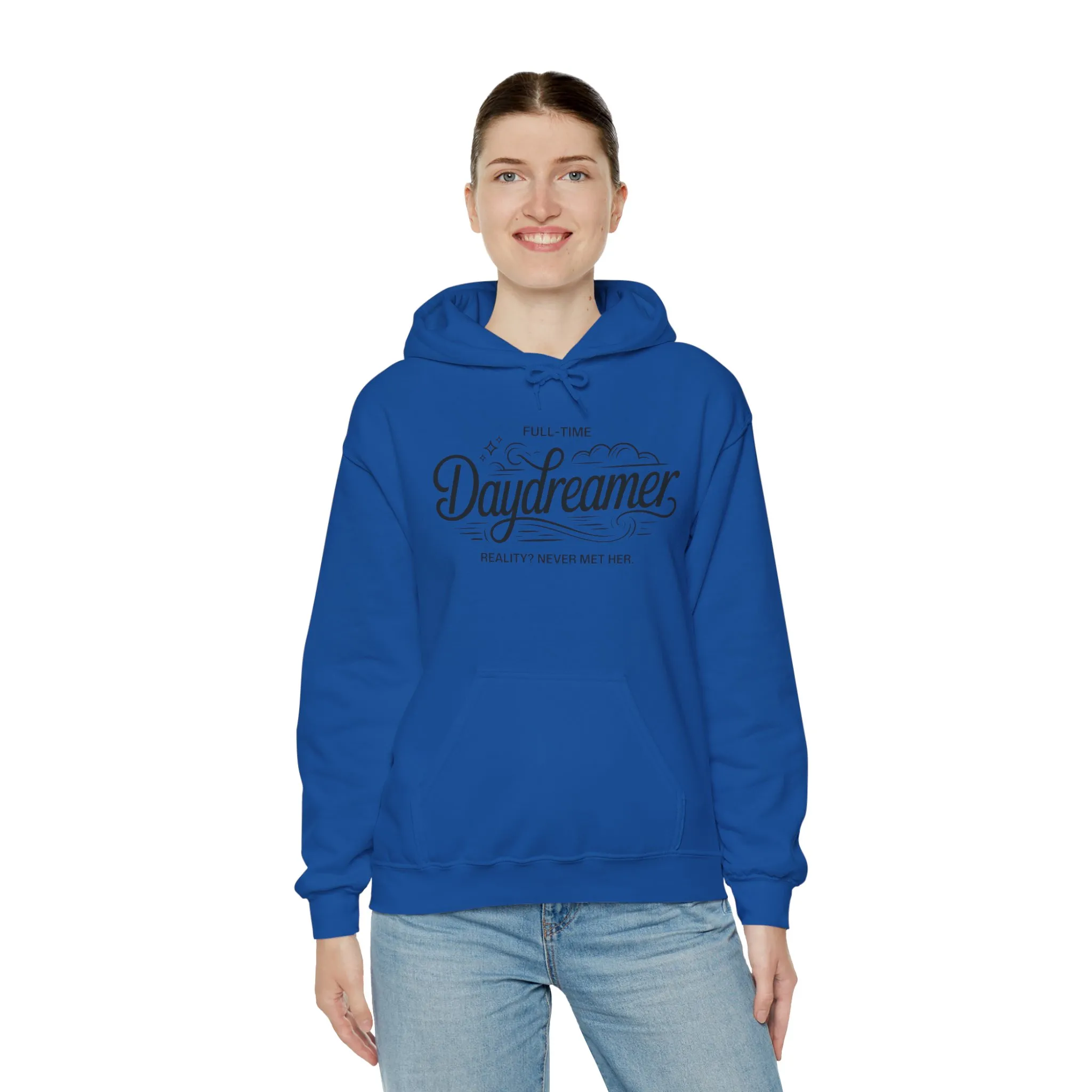 Womens Hooded Sweatshirt, Daydreamer Hoodie, Funny Full-Time Dreamer Graphic Sweatshirt, Reality Never Met Her Cozy Quote Hoodie - Image 28