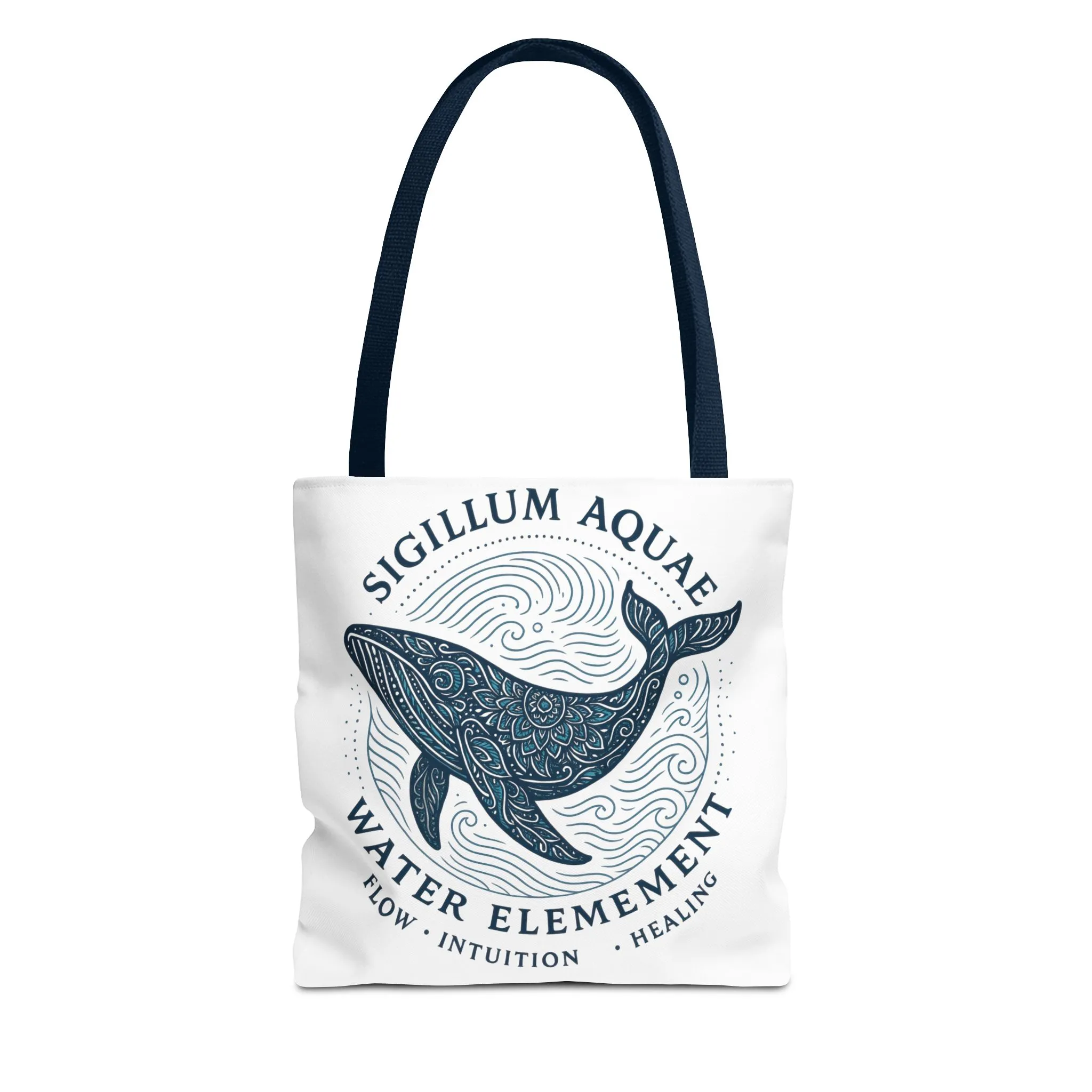 Whale Water Element Tote Bag: Spiritual Gift, Eco-Friendly, Beach Bag, Yoga Accessories, Meditation Essentials, Weekender Bag, Large Bag - Image 6