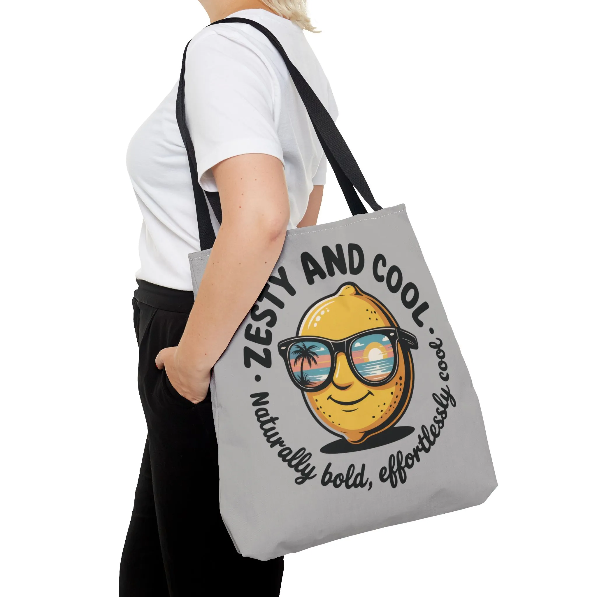 Zesty Lemon Tote Bag - Fun & Bold Carry-All for Everyday Use, Summer, Beach Days, Gifts, Eco-Friendly Shopping, Large Tote Bag - Image 4