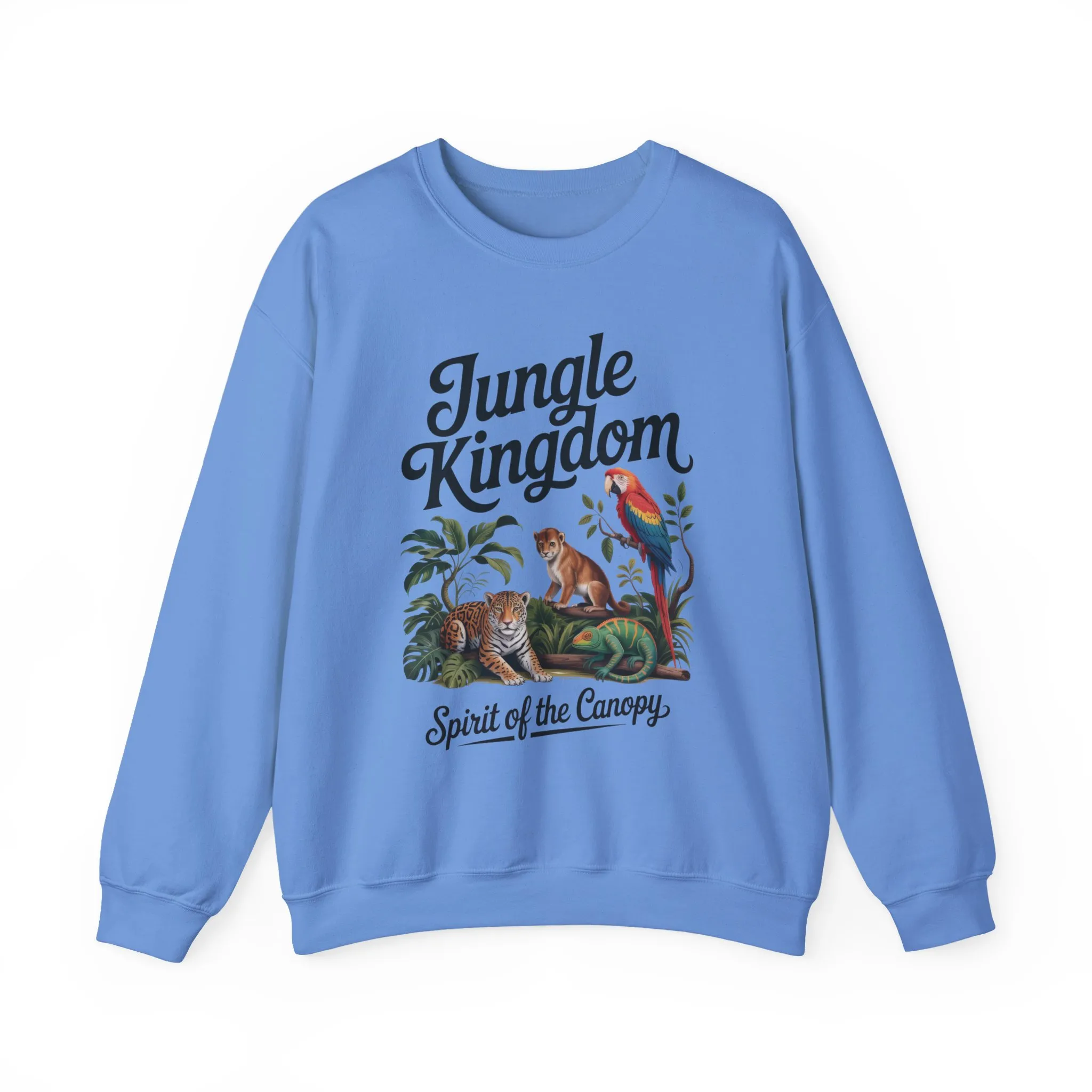 Jungle Kingdom Womens Sweatshirt, Cozy Jungle Crewneck, Nature Lover Gift, Wildlife Artwork, Eco-Conscious Apparel, Animal Enthusiast Clothing - Image 22