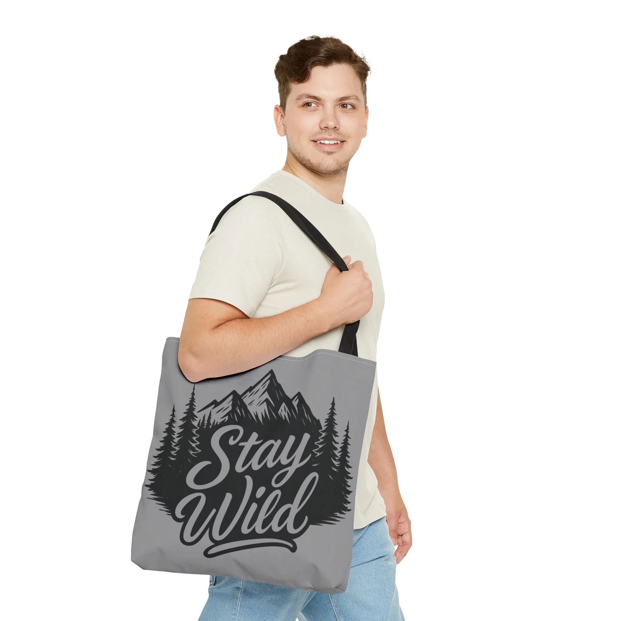 Stay Wild Tote Bag | Eco-friendly Shopping Bag, Adventure Tote, Outdoor Enthusiast Gift, Stylish Carryall, Perfect for Summer Adventures - Image 3