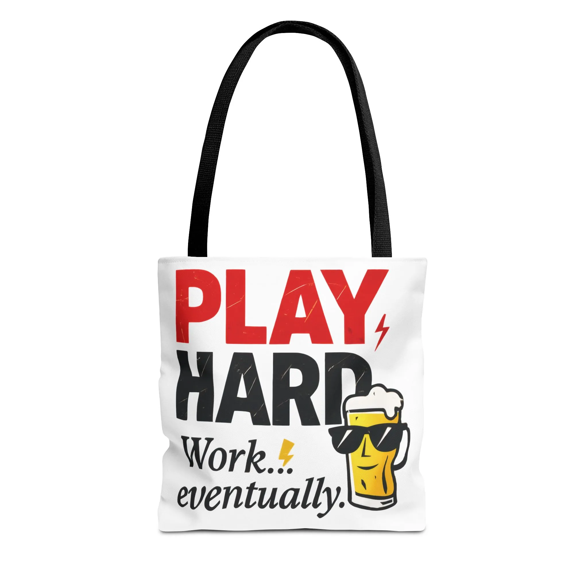 Play Hard Tote Bag - Fun, Stylish, Tote for Work & Play, Summer, Gift, Beach Bag, Everyday Carry, Beach Weekender Bag, large canvas bag - Image 6