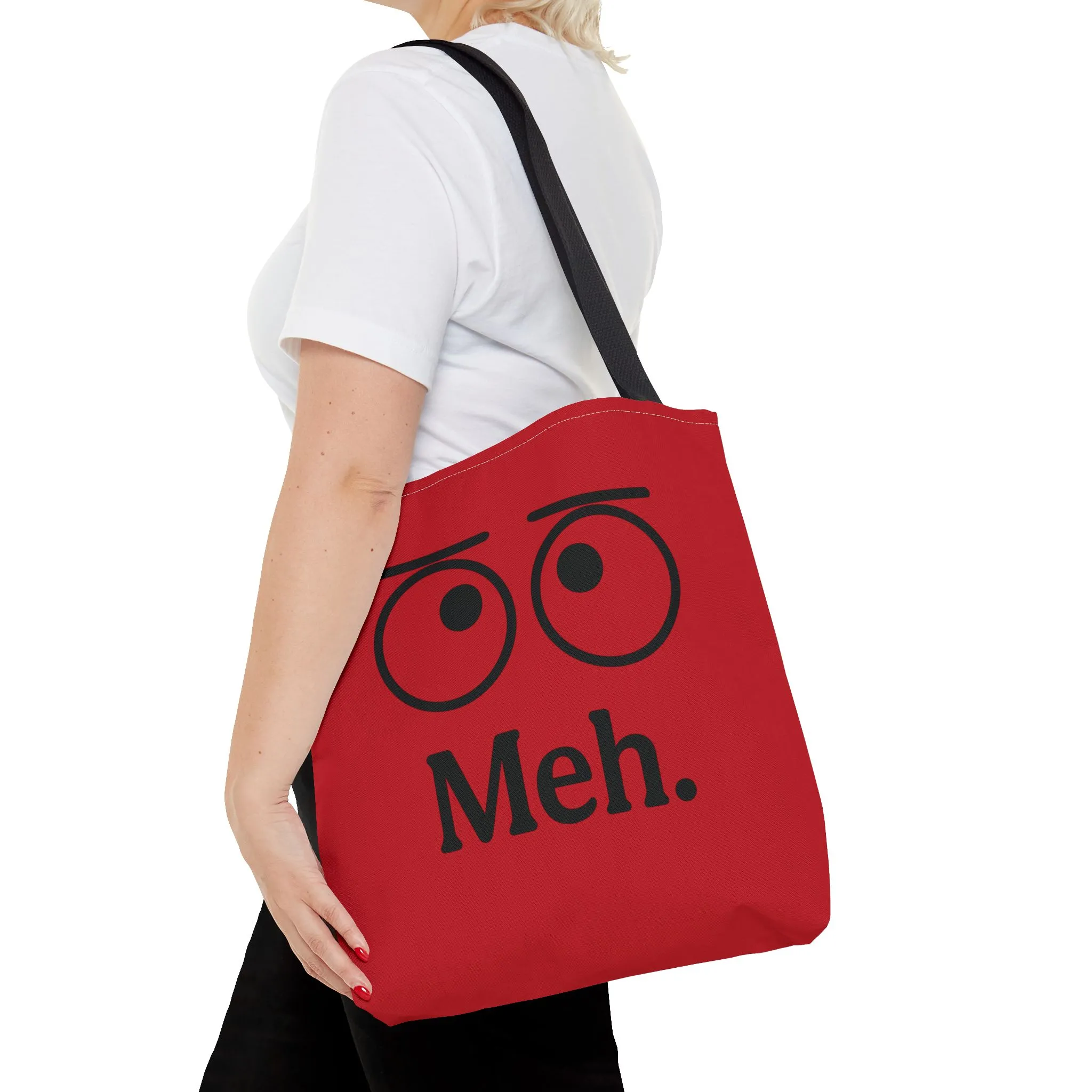 Meh. Tote Bag - Perfect Gift for Sarcastic Friends, Trendy Everyday Use, Unique Statement Accessory, Ideal for School, Work, Shopping - Image 14