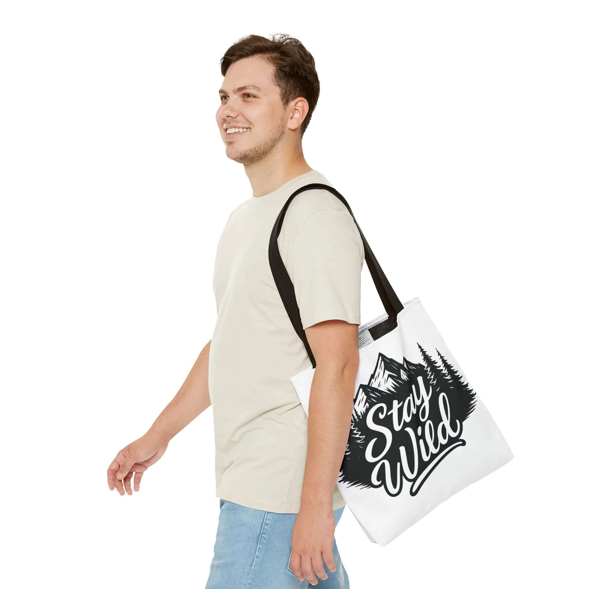Stay Wild Tote Bag | Eco-friendly Shopping Bag, Adventure Tote, Outdoor Enthusiast Gift, Stylish Carryall, Perfect for Summer Adventures - Image 8