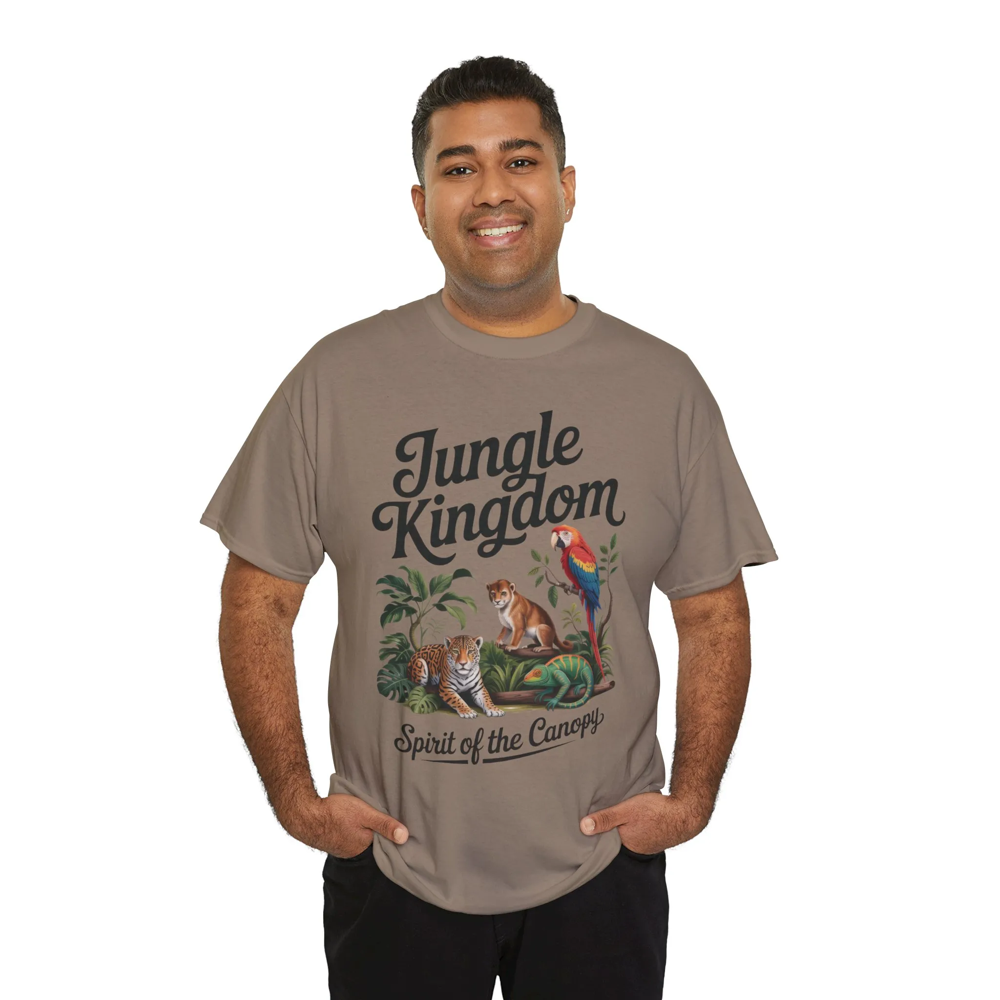 Mens Jungle Kingdom Tee - Nature Lover T-Shirt, Animal Graphic Tee, Eco-Friendly Gift, Summer Fashion, Adventure Outfit - Image 27