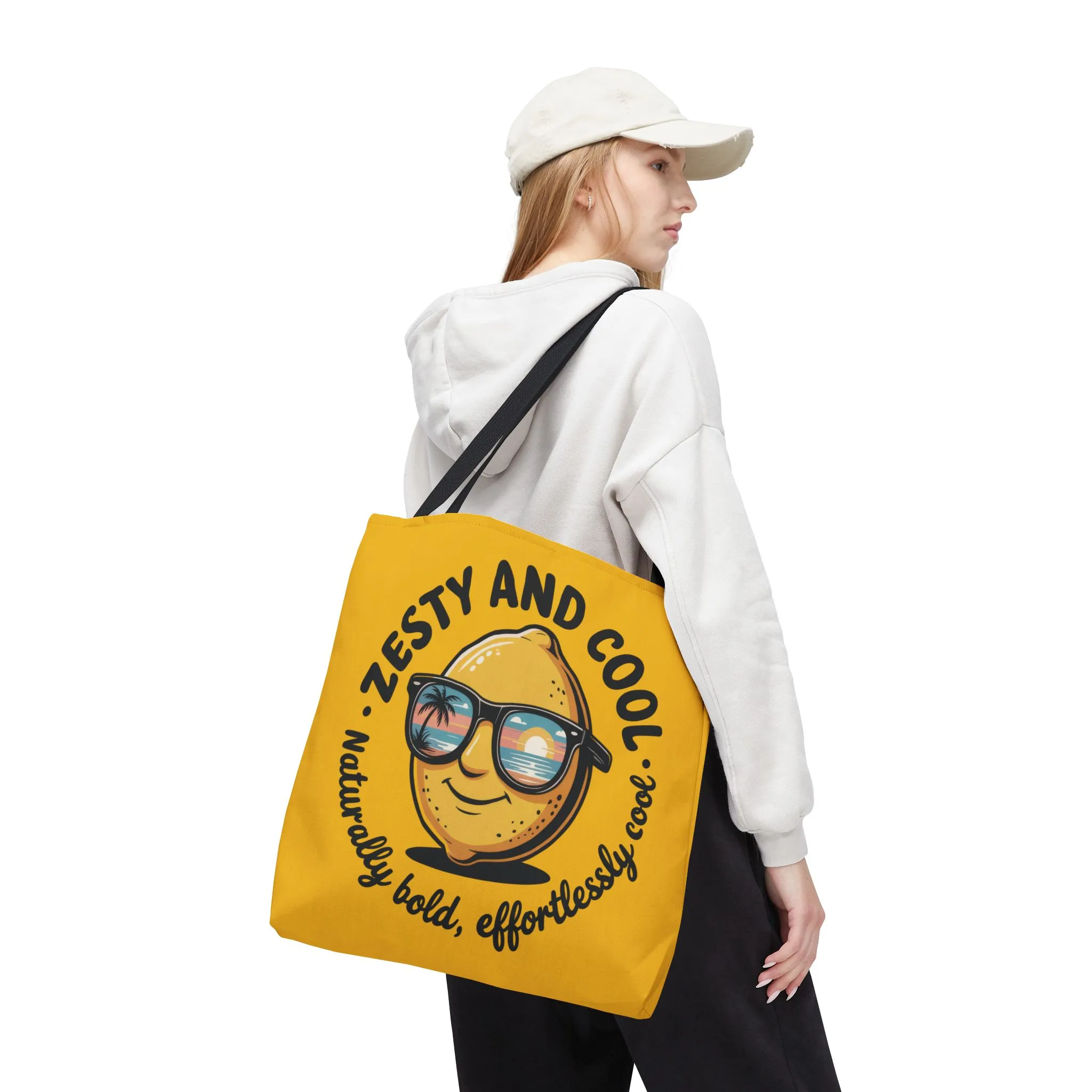 Zesty Lemon Tote Bag - Fun & Bold Carry-All for Everyday Use, Summer, Beach Days, Gifts, Eco-Friendly Shopping, Large Tote Bag - Image 20