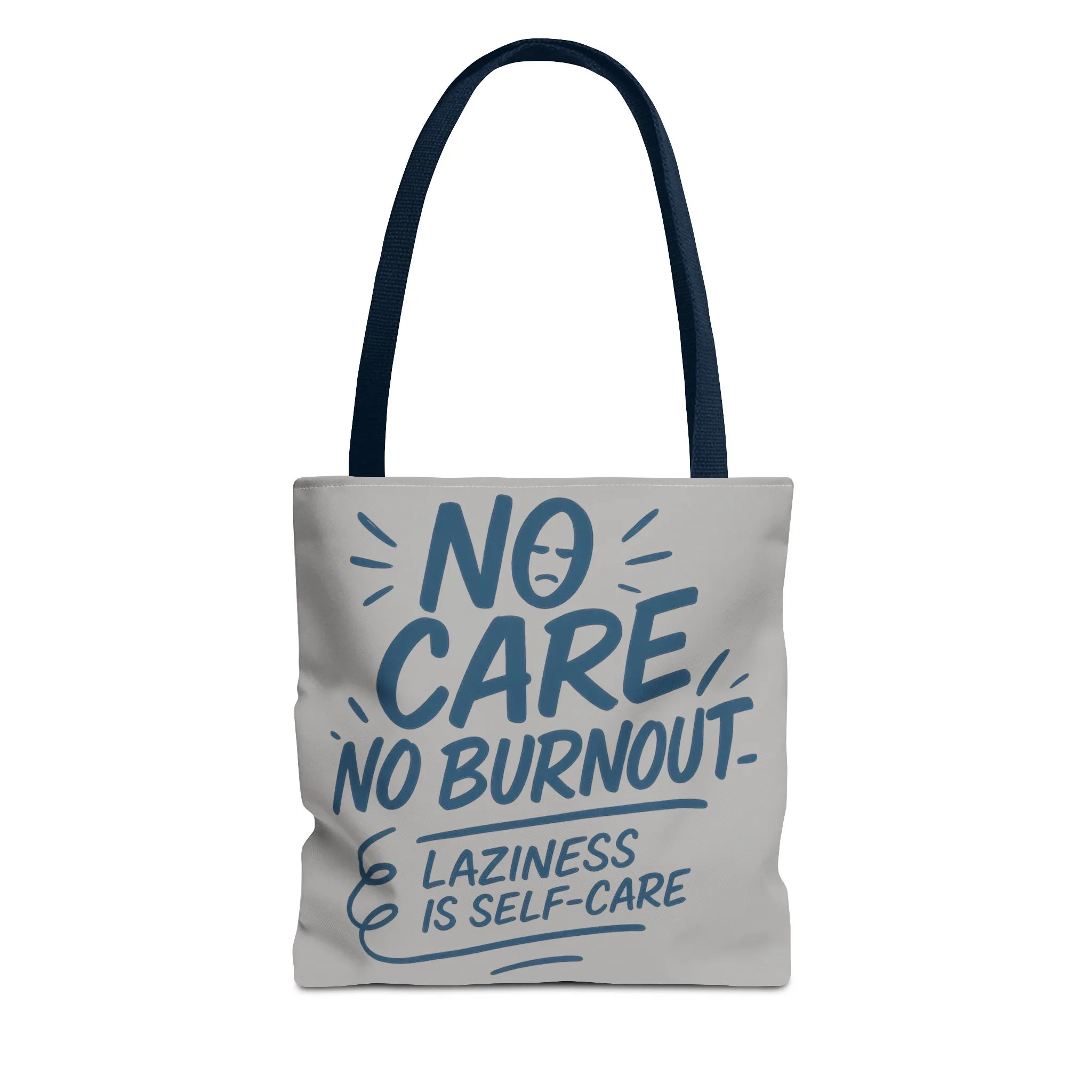 Laziness is Self-Care Funny Quote Bag, Oversized Reusable Canvas Shopping Tote, Sarcastic Self-Care Gift, Weekend Getaway, Everyday Use - Image 6
