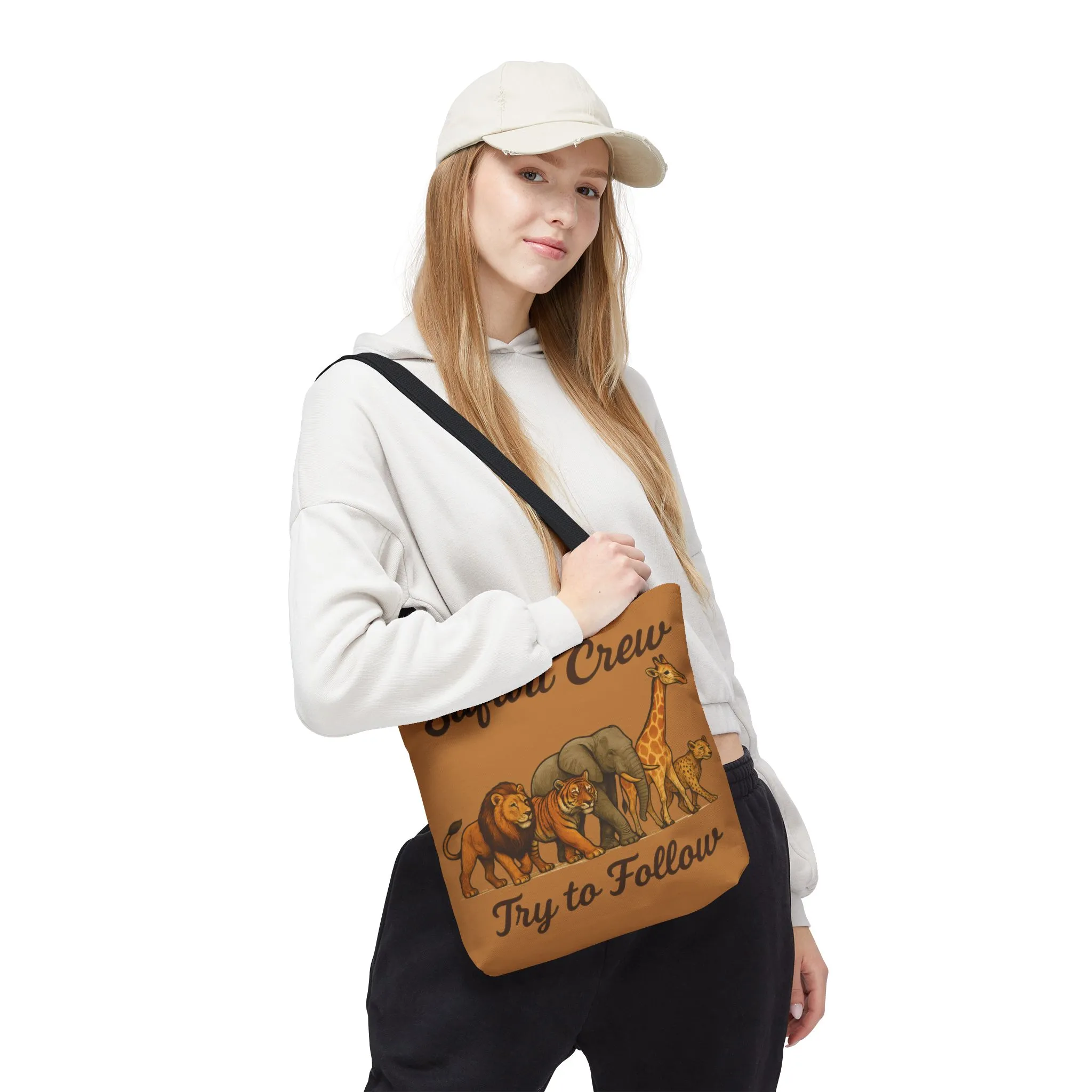Safari Crew Tote Bag - Animal Print, Gift for Wildlife Lovers, Eco-Friendly, Stylish Grocery Bag, Adventure Enthusiast Essential - Image 10