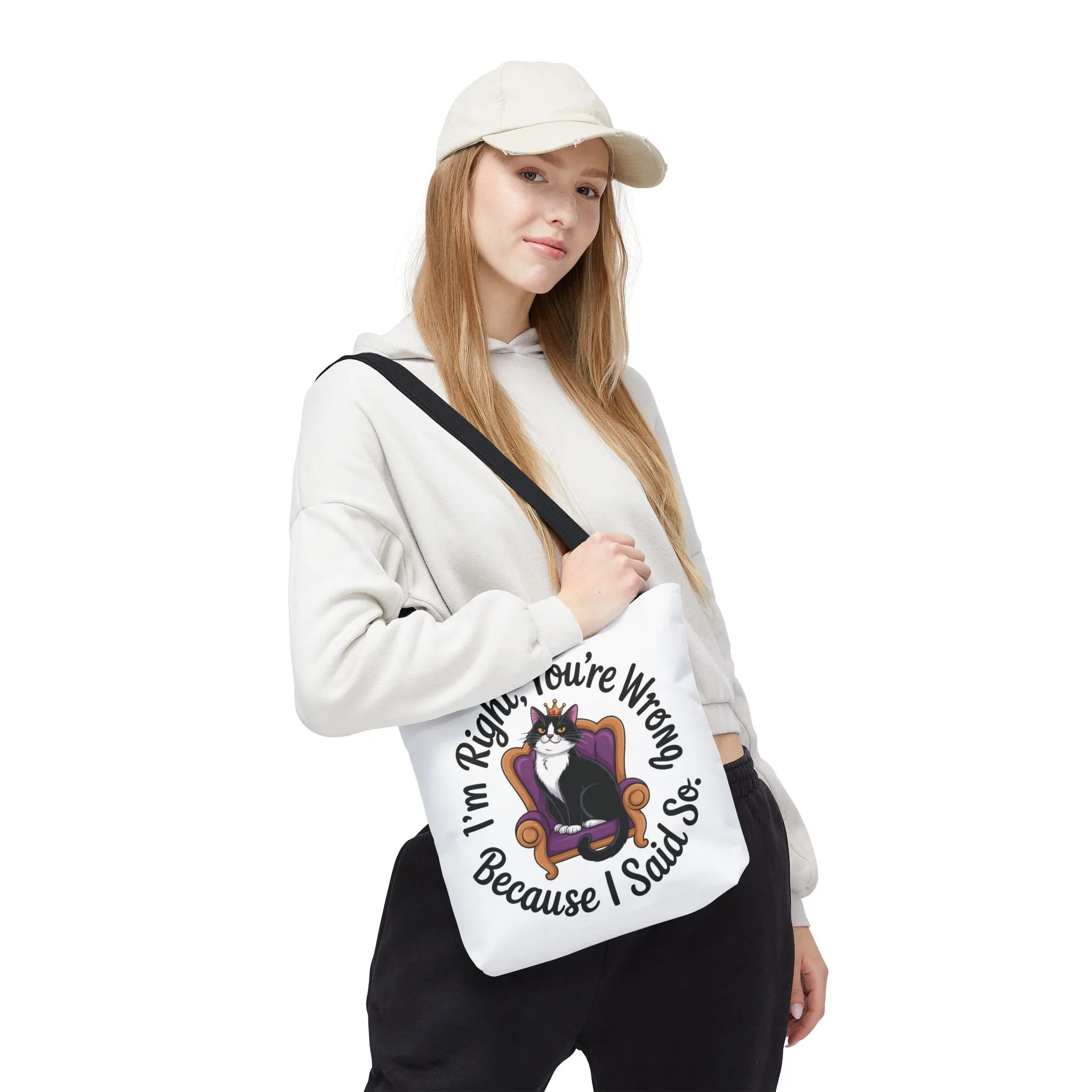 Funny Cat Tote Bag, Pet Lover Gift, Cat-Themed Shopper, Birthday Gift, Cute Animal Tote, Oversized Beach Bag - Image 10