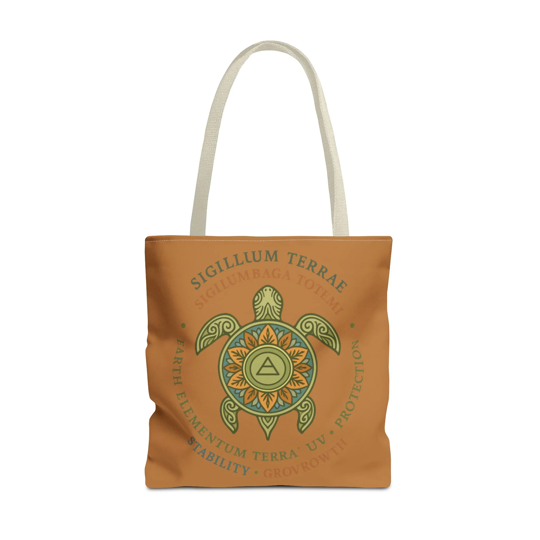 Spiritual Symbol Tote Bag, Eco-Friendly Shopping Bag, Meditation Pouch, Gift for Yogis, Bohemian Style, Sigillum Terrae Design - Image 26