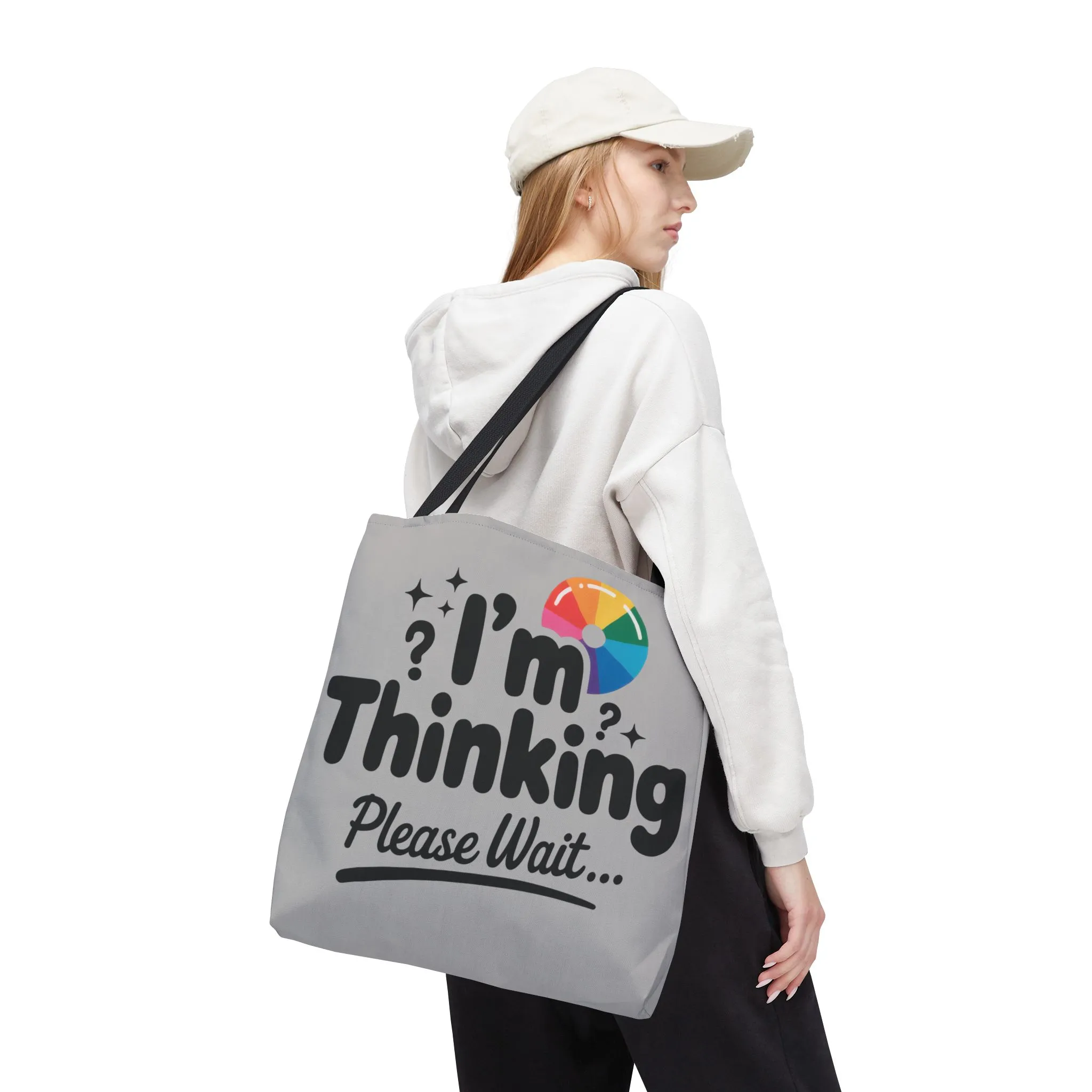 Whimsical Thinking Tote Bag, Funny Gift, Carry-All for Daily Use, Ideal for Birthdays and Graduations, Work or School Tote for Women and Men - Image 5