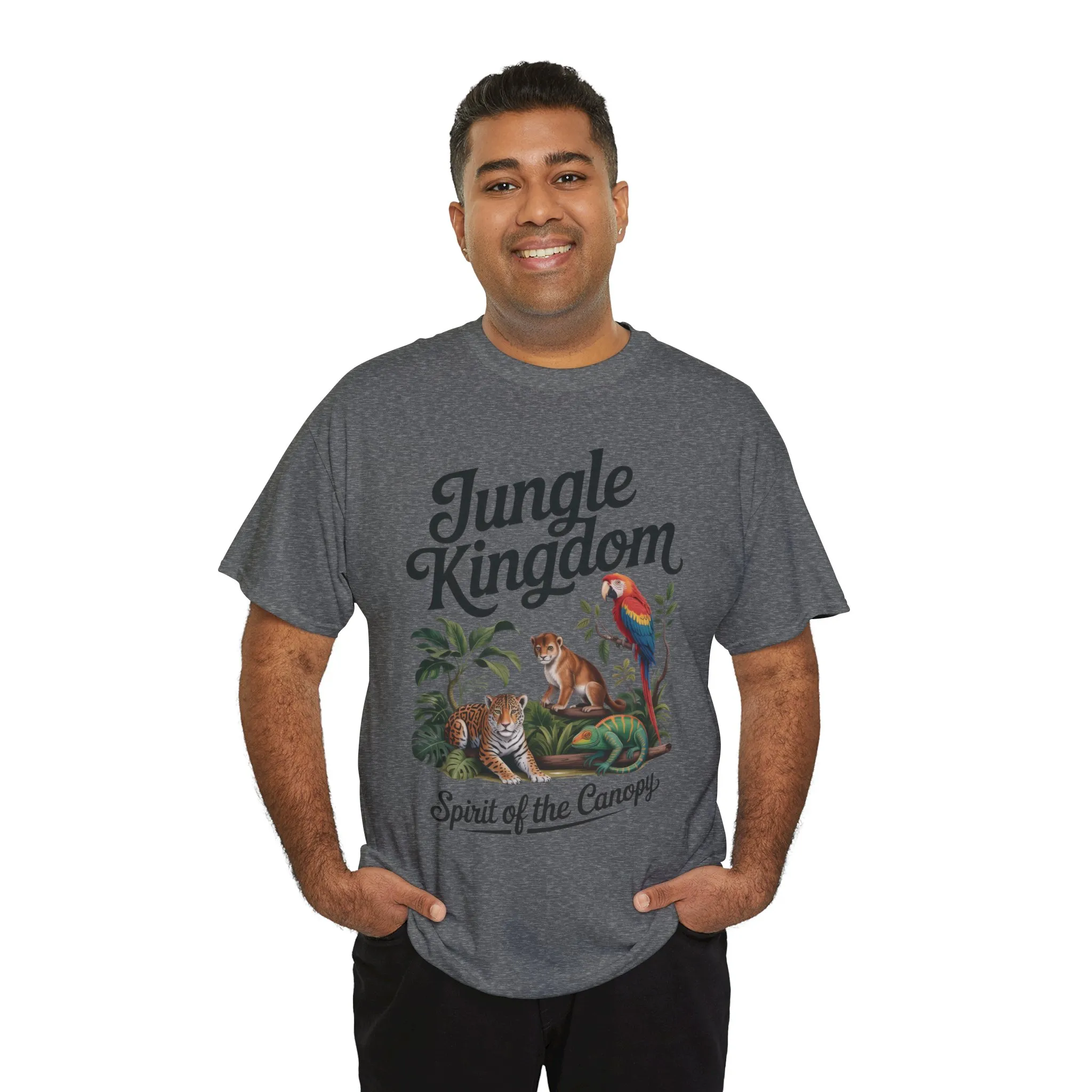 Mens Jungle Kingdom Tee - Nature Lover T-Shirt, Animal Graphic Tee, Eco-Friendly Gift, Summer Fashion, Adventure Outfit - Image 7