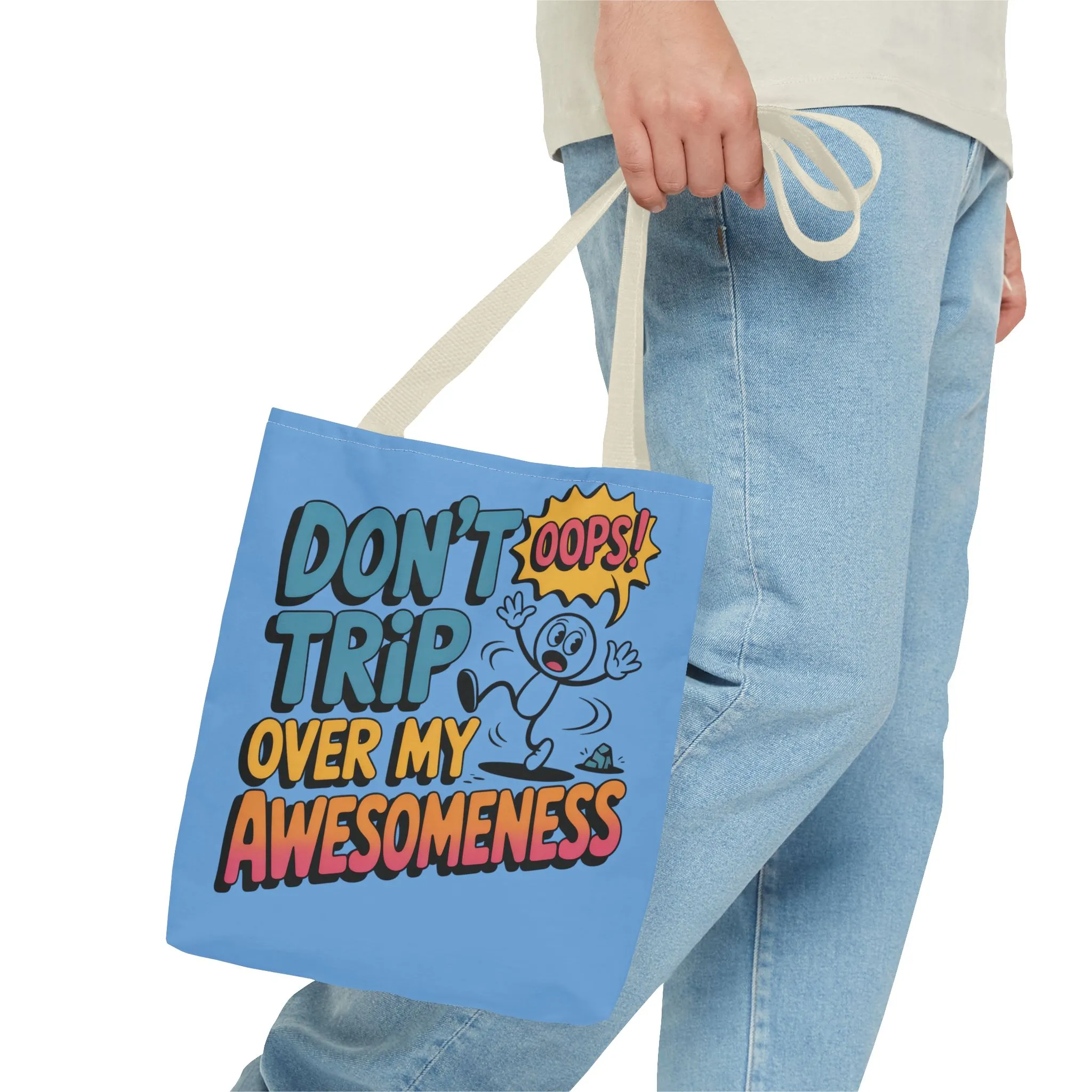 Funny Tote Bag - "Don't Trip Over My Awesomeness" - Perfect for Gifts, Beach Days, Shopping, & More!, , Large Tote Bag, beach weekender bag - Image 23