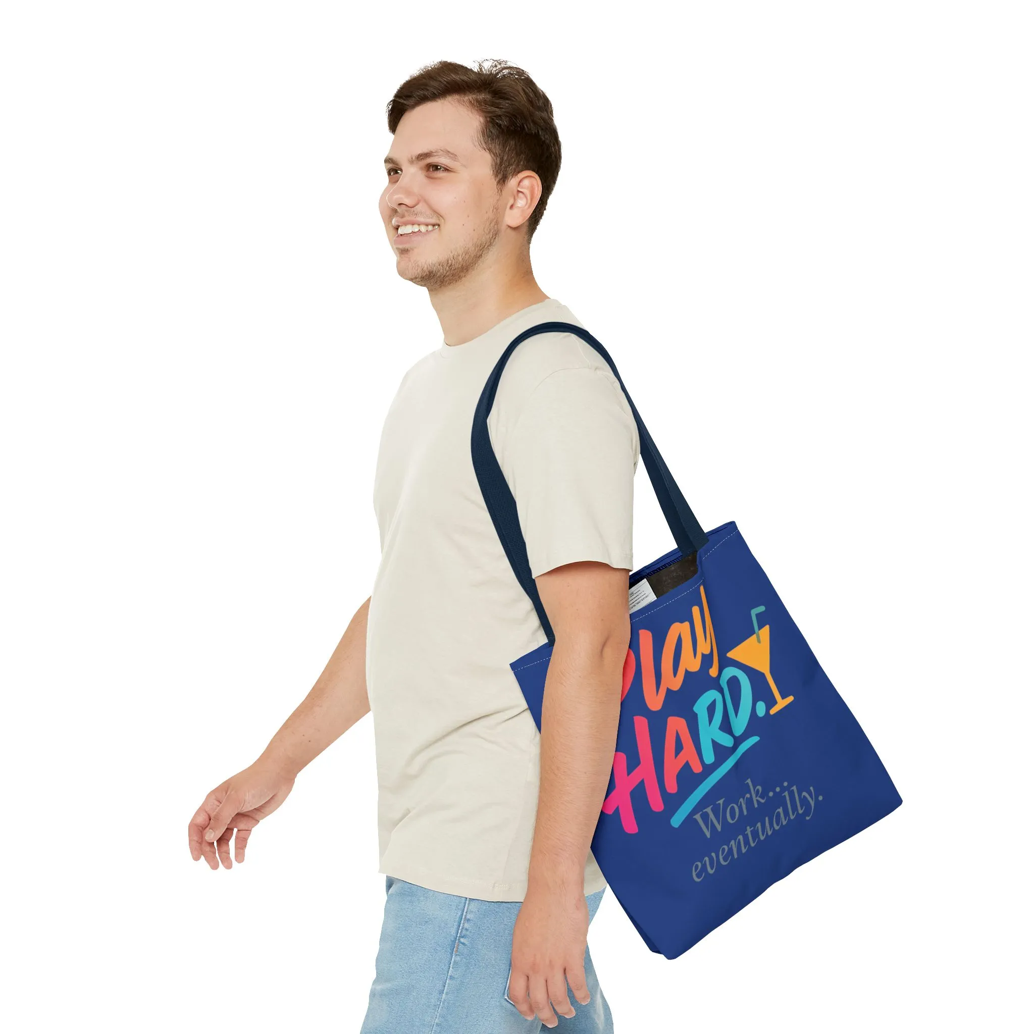Play Hard Tote Bag - Fun, Stylish, Tote for Work & Play, Summer, Gift, Beach Bag, Everyday Carry, Beach Weekender Bag, large canvas bag - Image 13