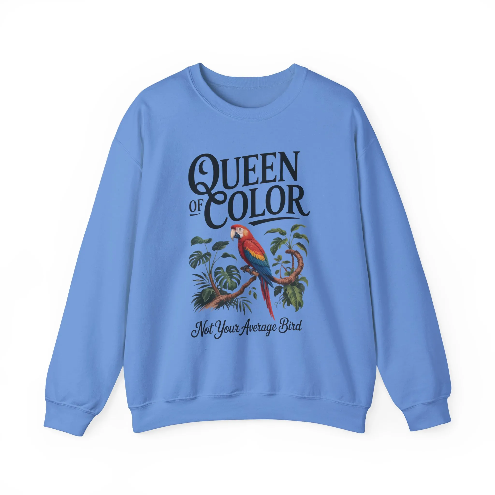 Vibrant Crewneck Womens Sweatshirt, Colorful Apparel, Bird Design, Cozy Layering, Gift for Nature Lovers, Fun Fashion - Image 31