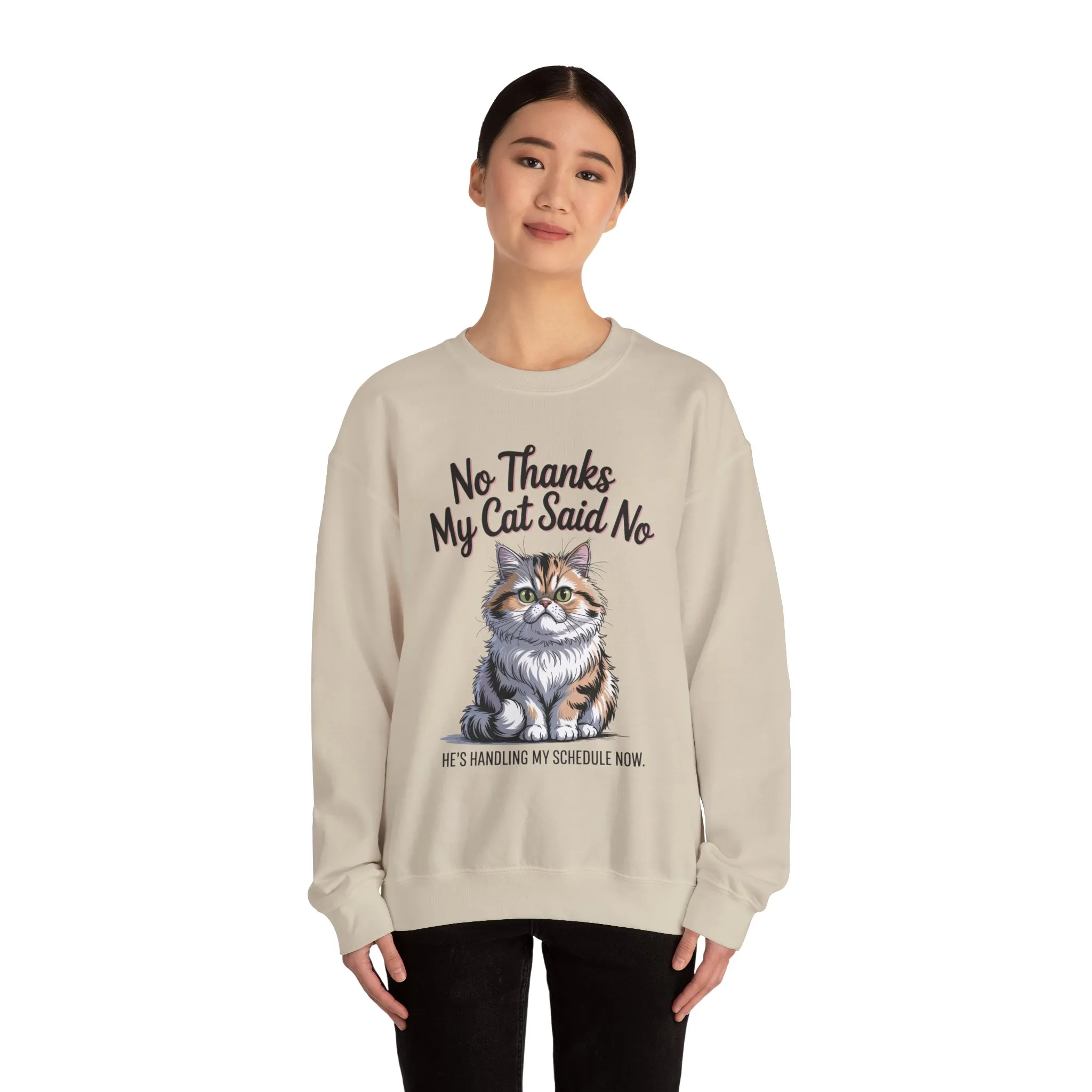 Funny Cat Crewneck Sweatshirt - Ideal Gift for Cat Lovers, Cozy Animal Sweater, Novelty Pet Lover Gift, Cute Cat-Themed Apparel, [...] - Image 29