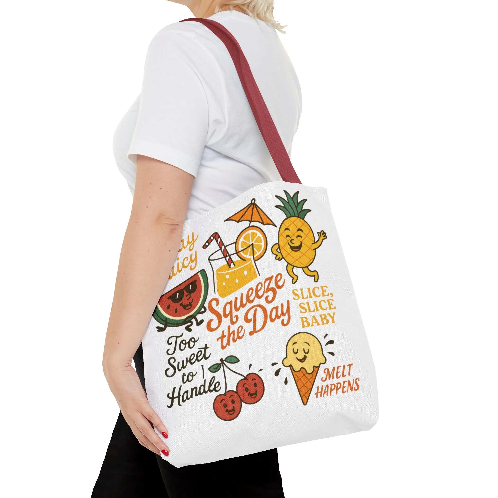Juicy Summer Tote Bag, Fun Beach Carryall, Perfect for Grocery Shopping, Reusable Market Tote, Cute Gift for Fruit Lovers, Large Tote Bag - Image 59