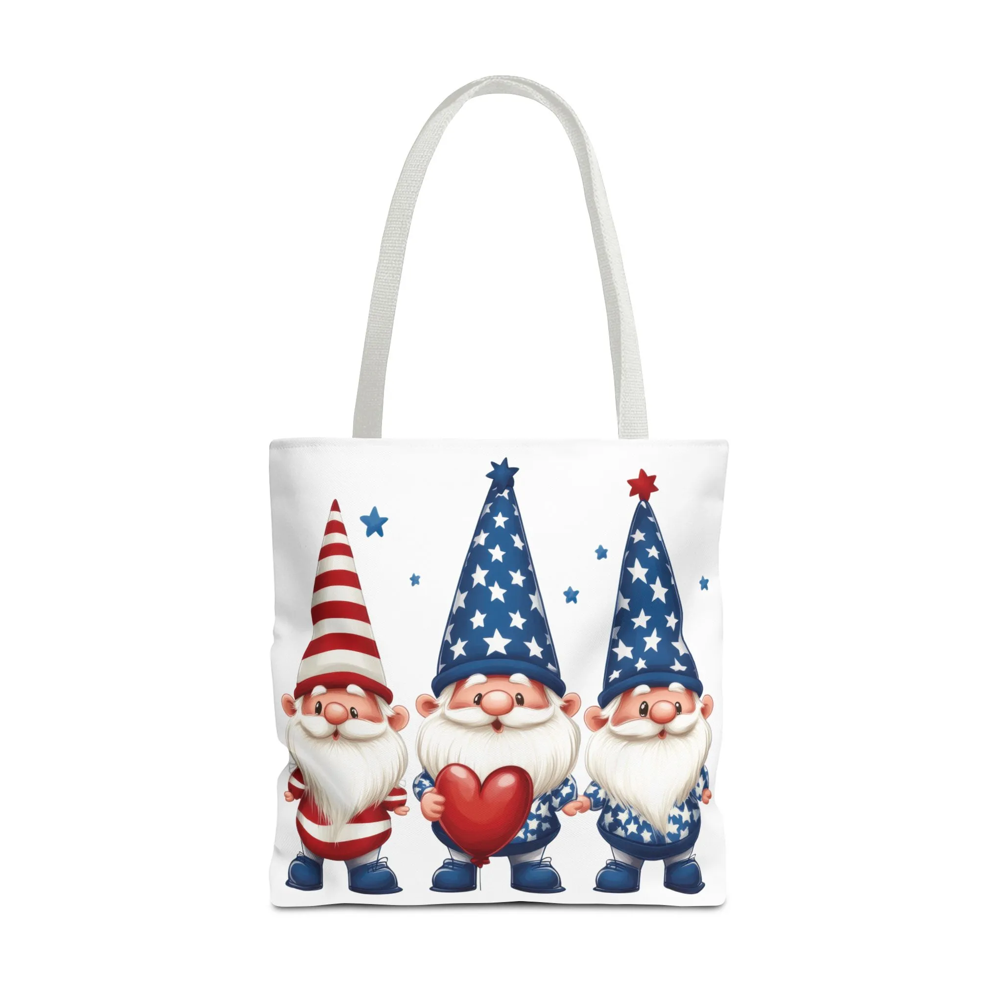 Patriotic Gnome Tote Bag, Stars and Stripes Reusable Grocery Bag, Cute Gnome Summer Bag, Holiday Gift Tote, Eco-Friendly Shopping Bag - Image 26