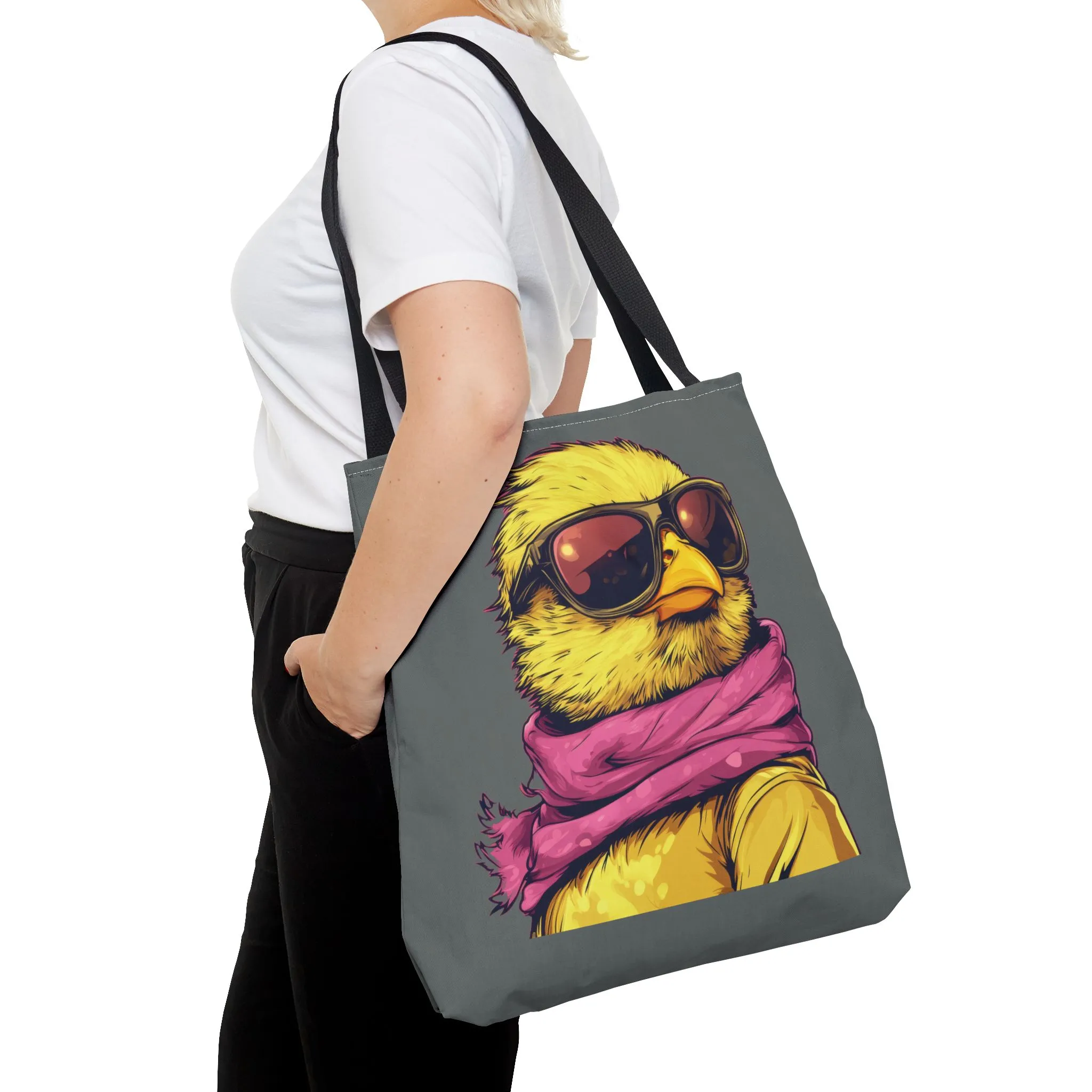 Chic Bird Tote Bag - Trendy Shopping Tote, Eco-friendly Bag, Gift for Animal Lovers, Summer Accessory, Festival Essential, Beach Tote - Image 4