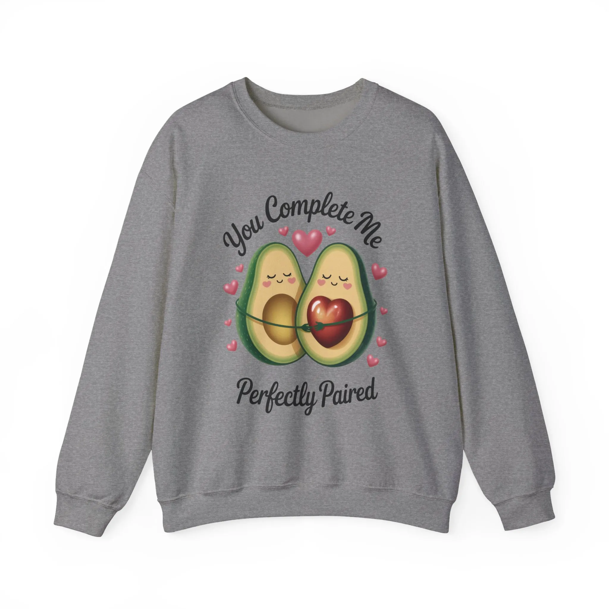 Cute Avocado Love Crewneck Sweatshirt, Sweatshirt for Couples, Perfect Gift for Valentines Day, Cozy Apparel, Avocado Lover Gift - Image 13