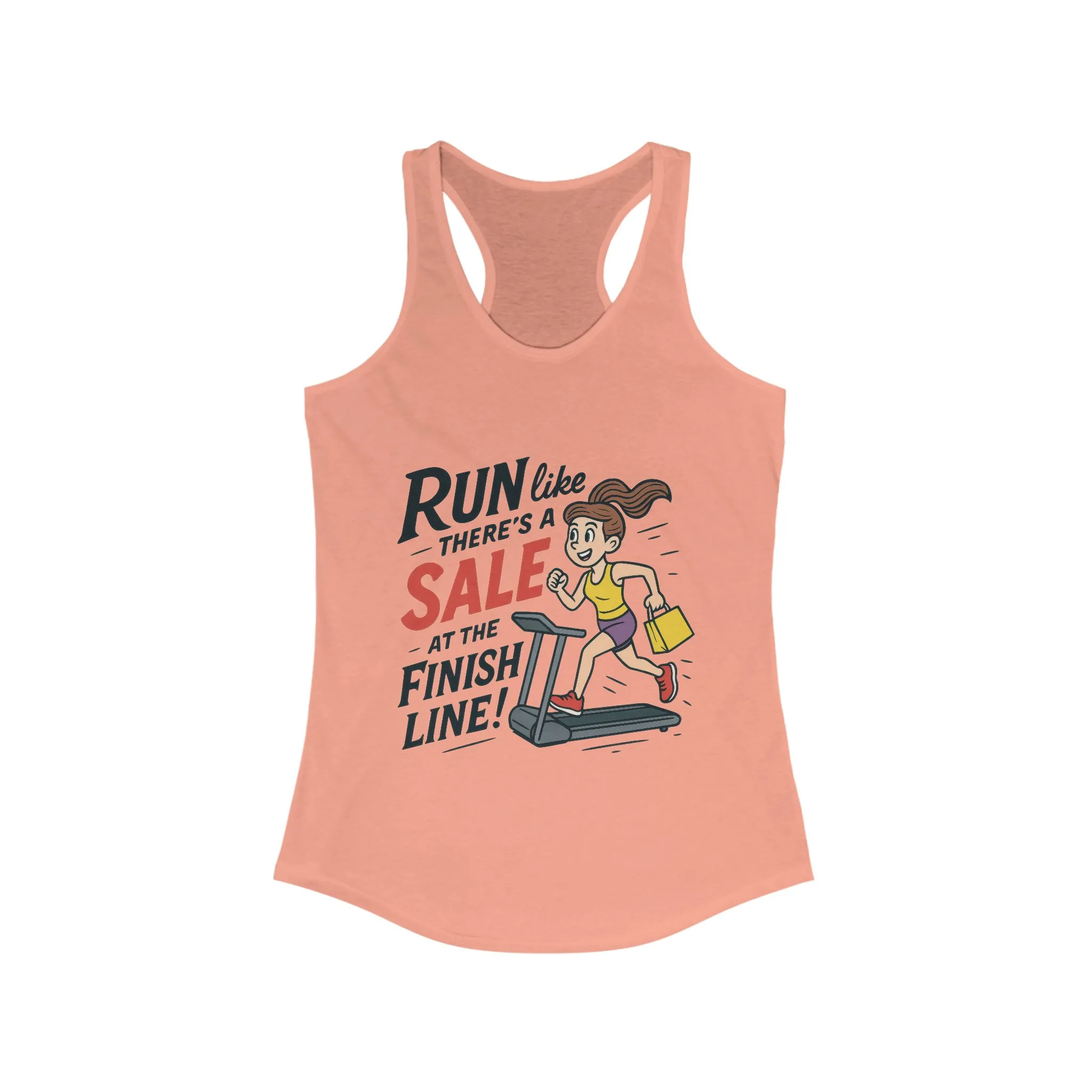 Motivational Fitness Tank Top, Workout Shirt, Gym Tank, Funny Exercise Top, Funny Shopping and Running Tee, Treadmill Runner Shirt for Her - Image 5
