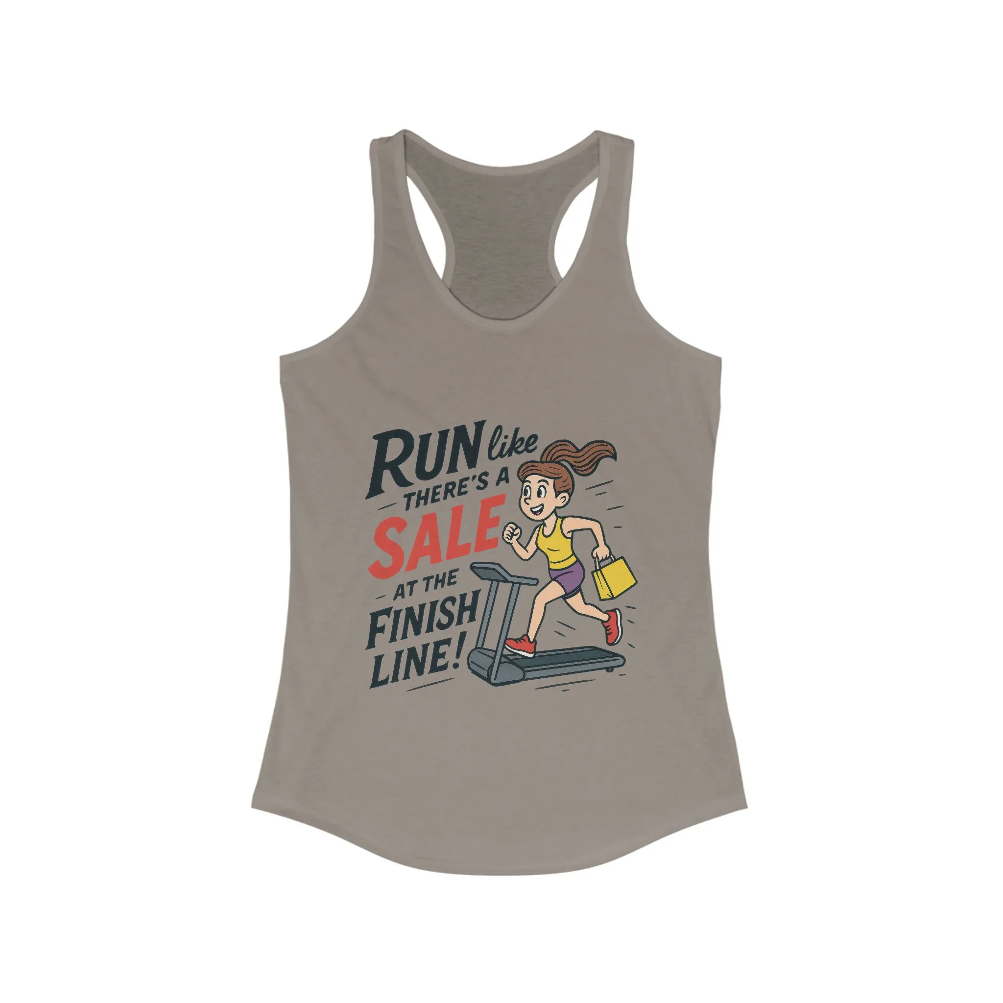 Motivational Fitness Tank Top, Workout Shirt, Gym Tank, Funny Exercise Top, Funny Shopping and Running Tee, Treadmill Runner Shirt for Her - Image 7