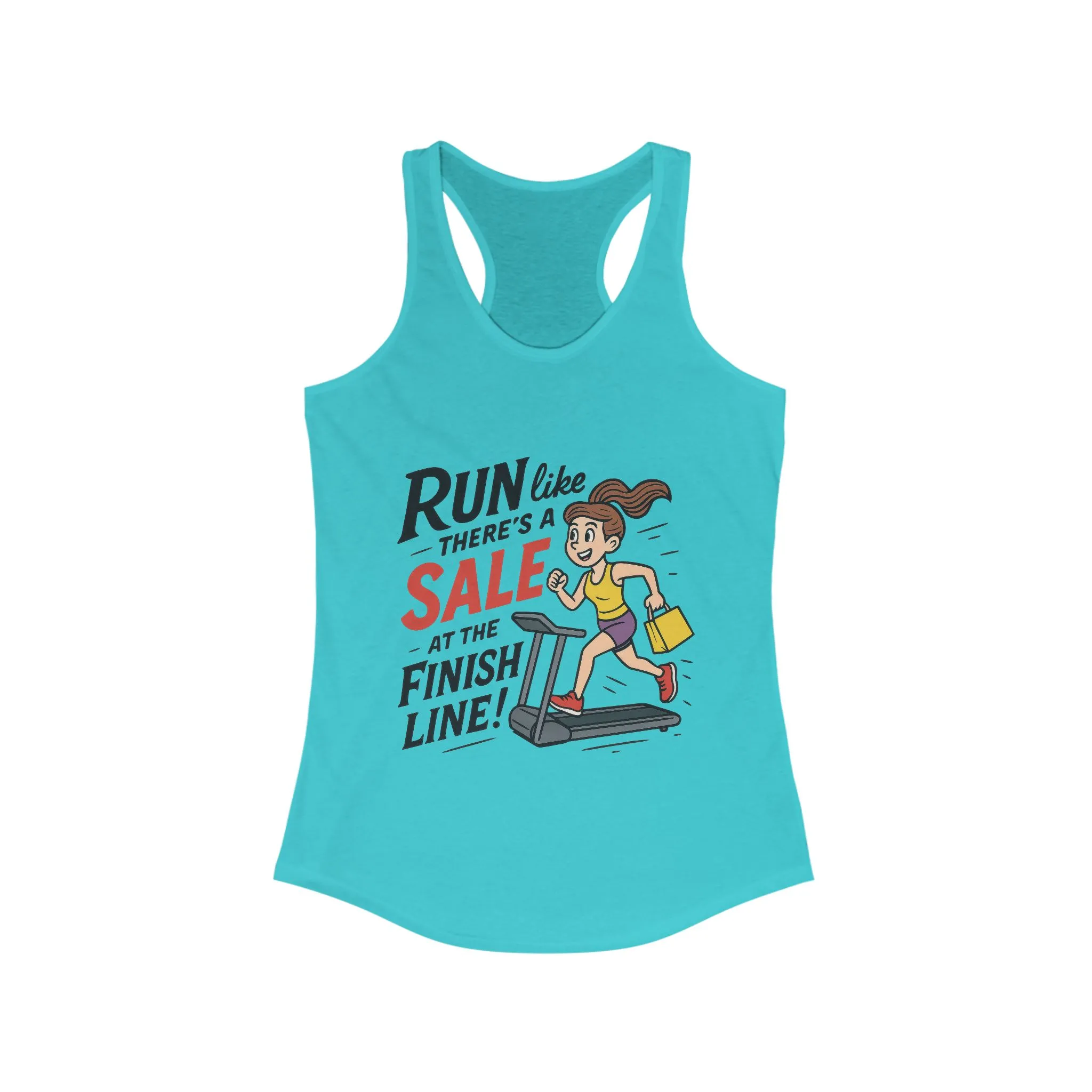 Motivational Fitness Tank Top, Workout Shirt, Gym Tank, Funny Exercise Top, Funny Shopping and Running Tee, Treadmill Runner Shirt for Her - Image 11