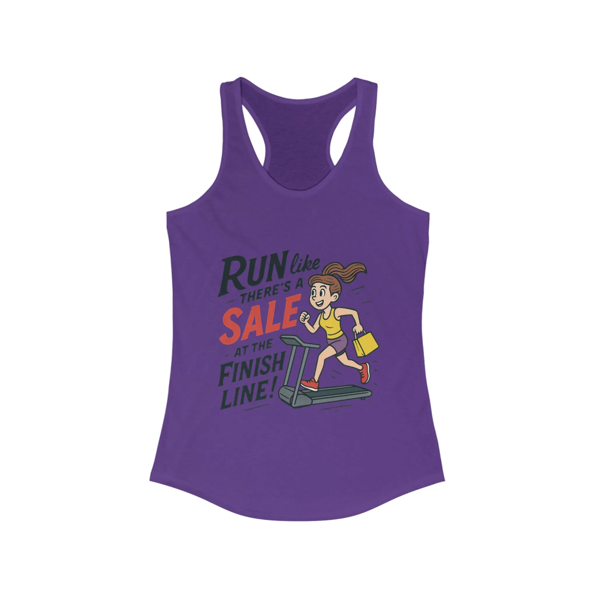 Motivational Fitness Tank Top, Workout Shirt, Gym Tank, Funny Exercise Top, Funny Shopping and Running Tee, Treadmill Runner Shirt for Her - Image 15