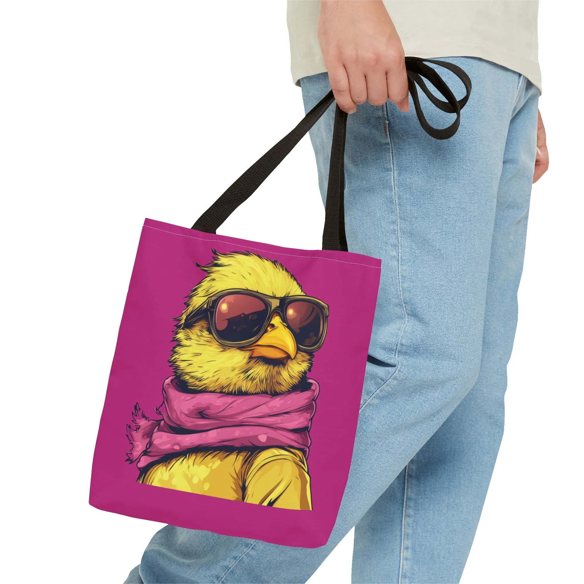 Chic Bird Tote Bag, Trendy Shopping Tote, Eco-friendly Bag, Gift for Animal Lovers, Summer Accessory, Beach Weekender Bag, Large Canvas Bag - Image 8