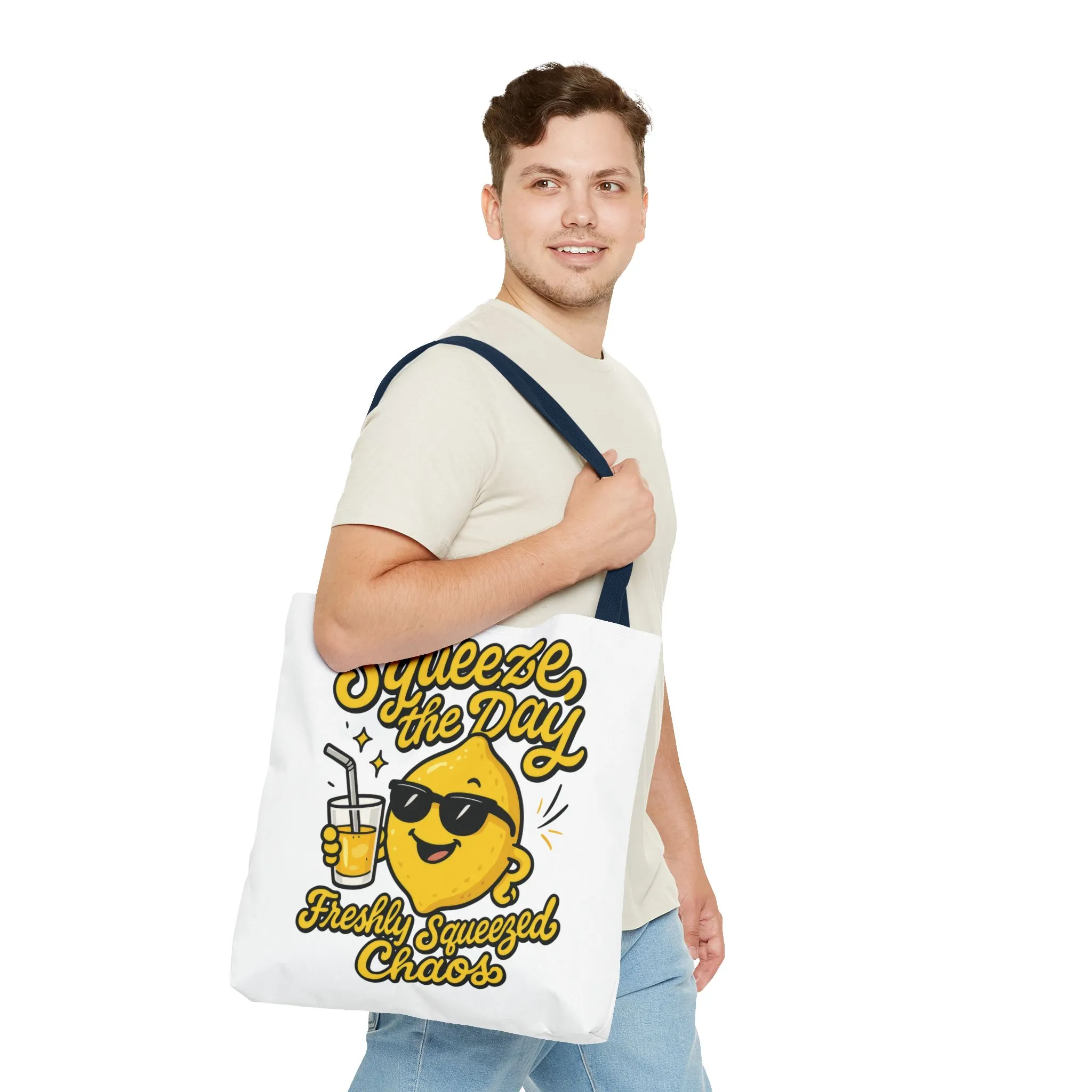 Lemon Themed Tote Bag, Squeeze the Day, Shopping Bag, Gift for Citrus Lovers, Eco-Friendly Carrier, Summer Accessory - Image 18