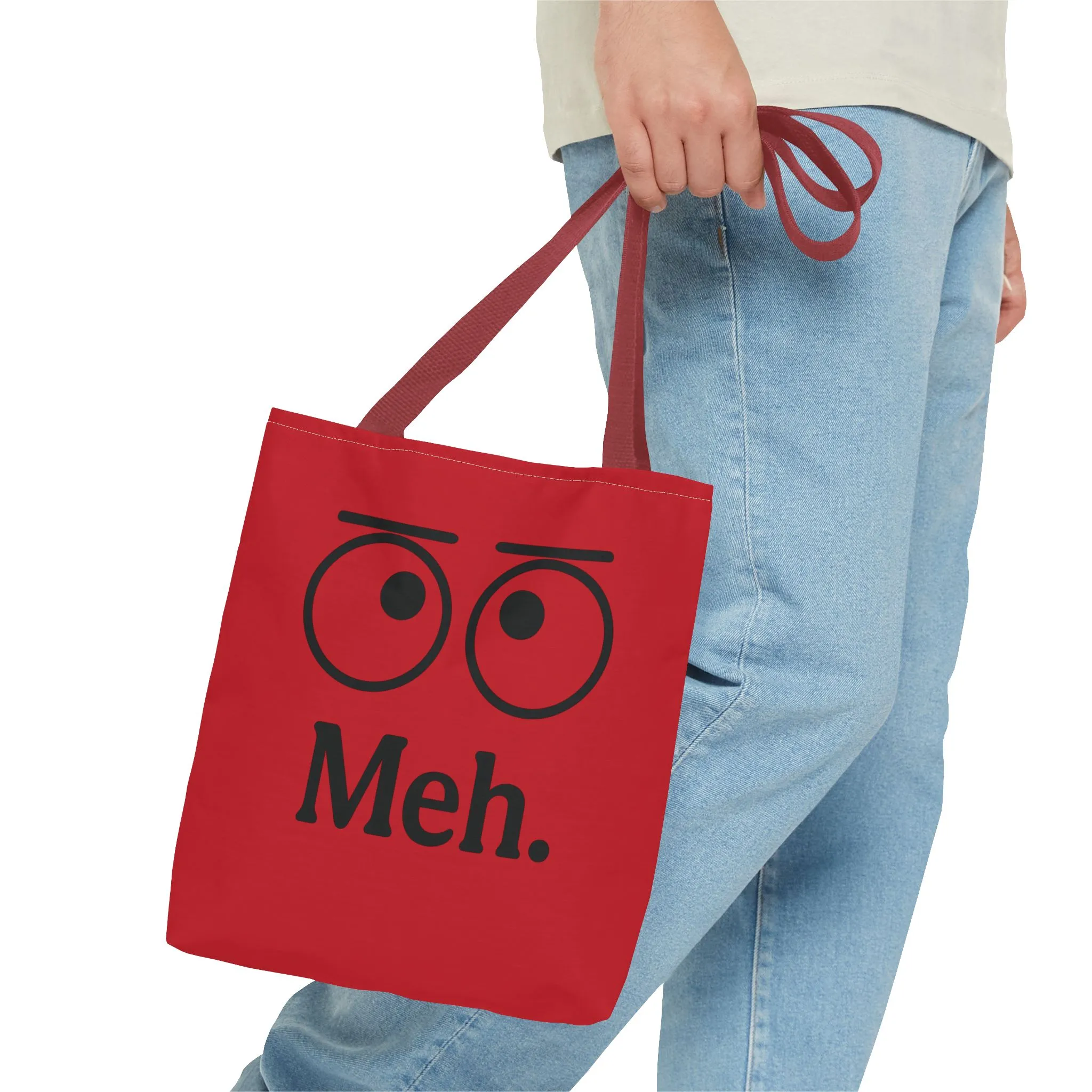 Meh. Tote Bag - Perfect Gift for Sarcastic Friends, Trendy Everyday Use, Unique Statement Accessory, Ideal for School, Work, Shopping - Image 18
