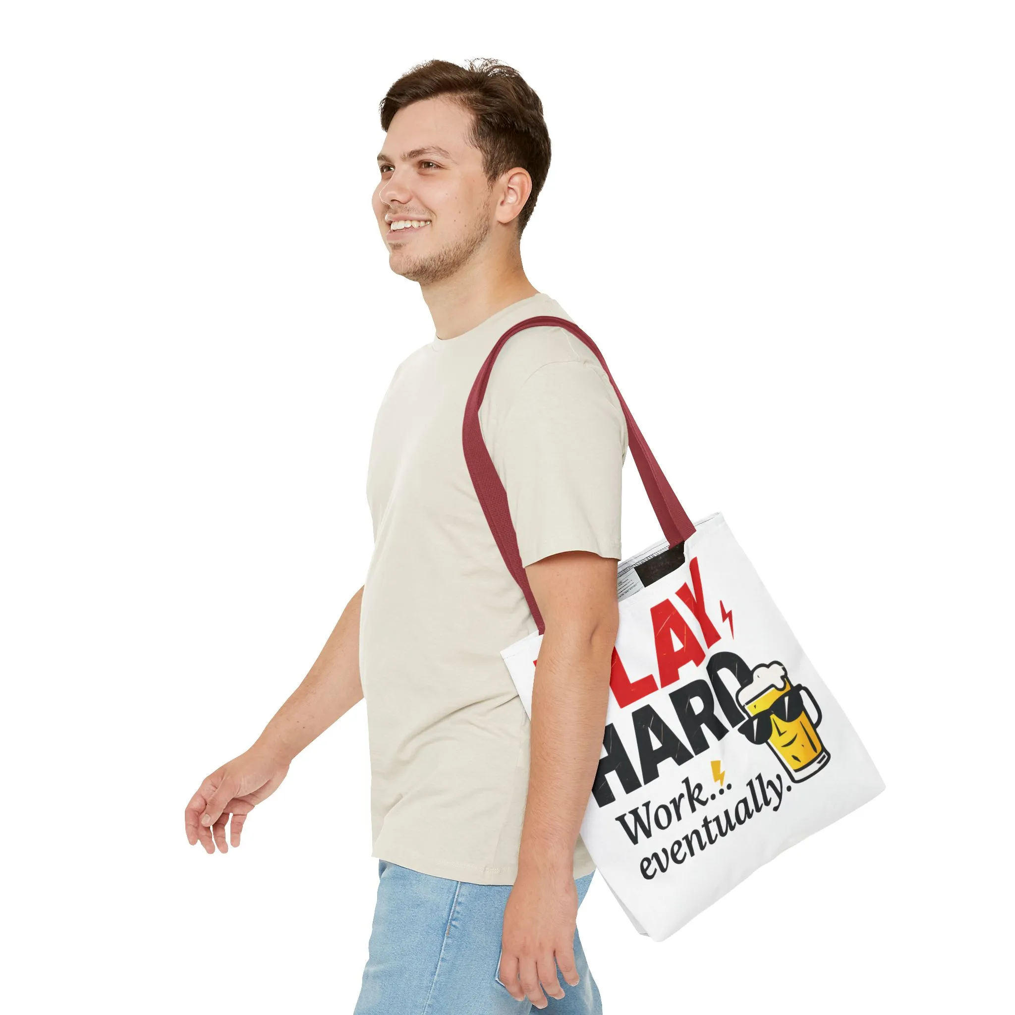 Play Hard Tote Bag - Fun, Stylish, Tote for Work & Play, Summer, Gift, Beach Bag, Everyday Carry, Beach Weekender Bag, large canvas bag - Image 23