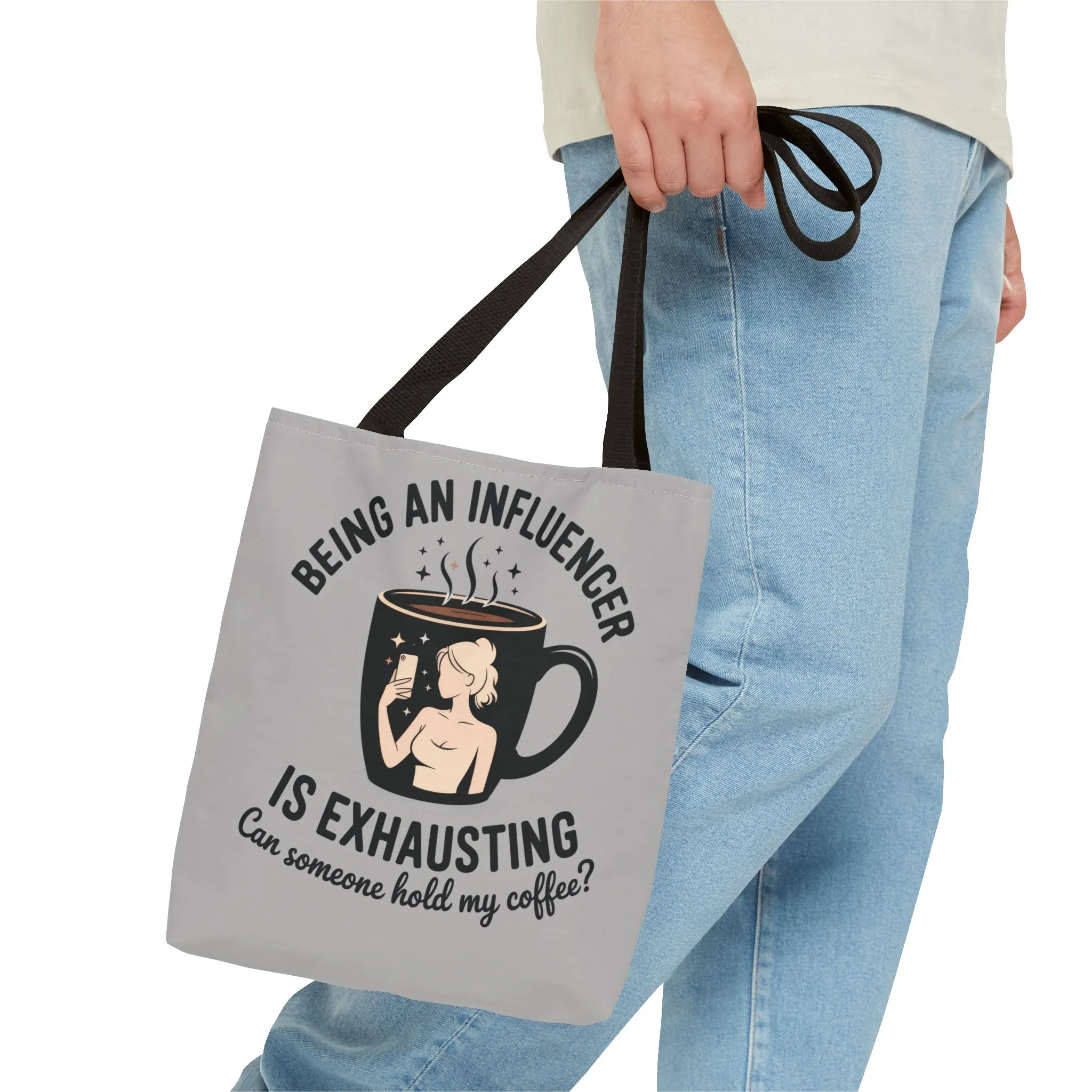 Influencer Tote Bag - Perfect for Coffee Lovers, Unique Gift for Birthdays, Weekend Outings, Stylish & Functional Accessory, Perfect [...] - Image 8