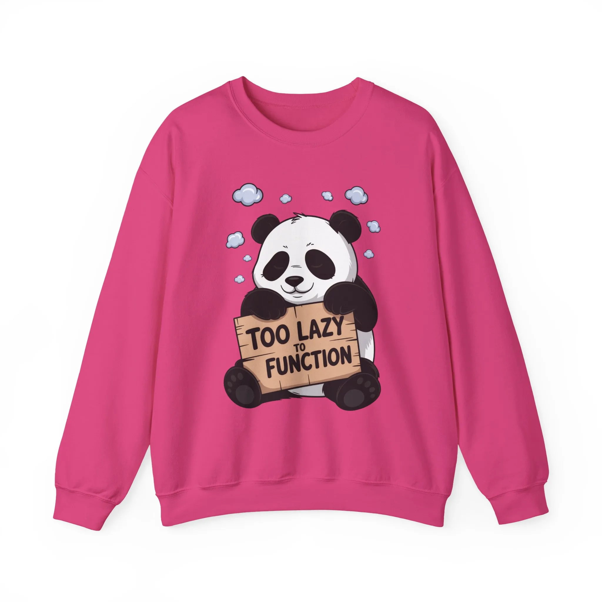 Panda Lazy Crewneck Sweatshirt - Funny Gift for Relaxation, Cute Animal Apparel for Cozy Days, Perfect for Fall and Winter - Image 25