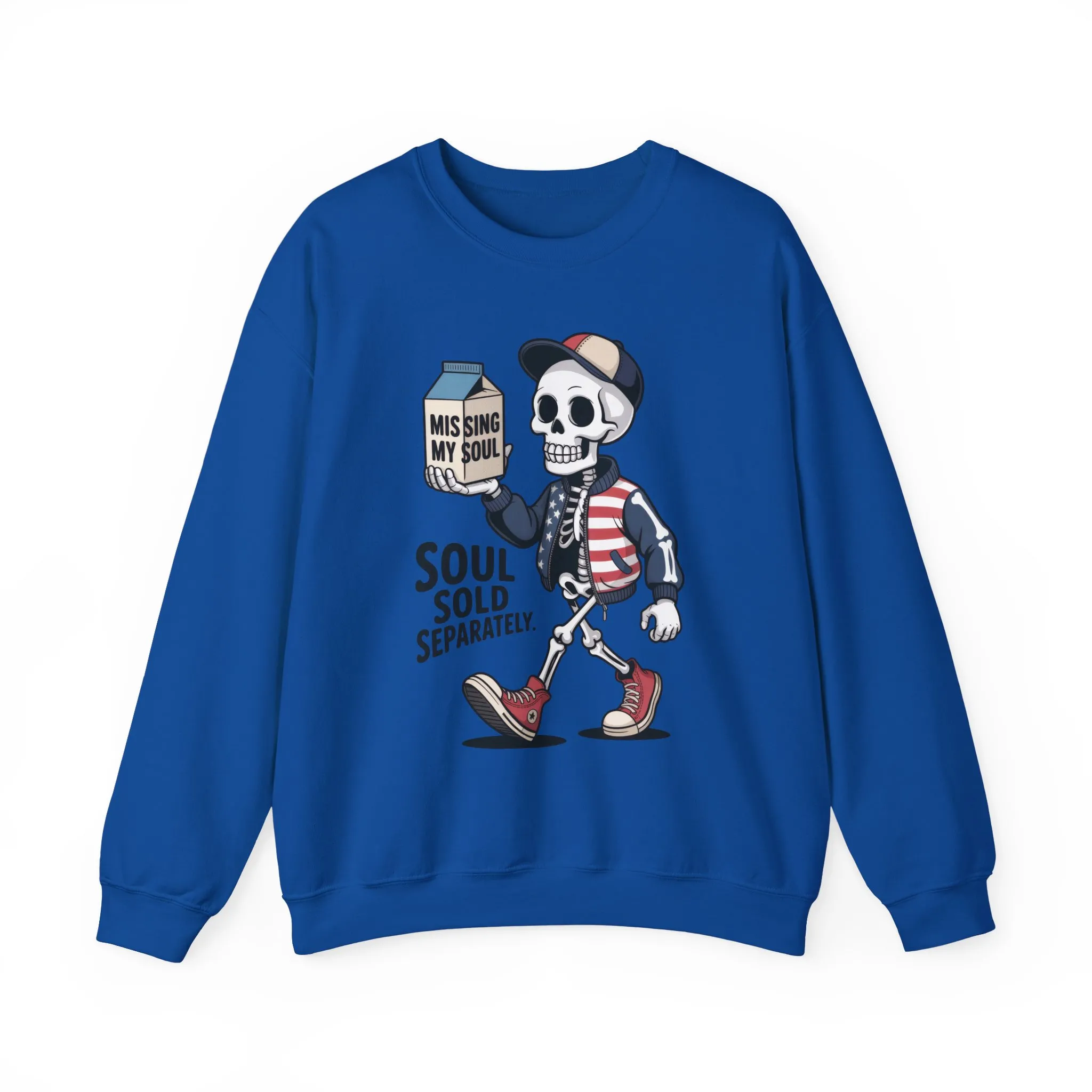 Skeleton Graphic Sweatshirt, Soul Sold Separately Pullover, Funny Gothic Streetwear, Missing My Soul Skull Hoodie Alternative - Image 22