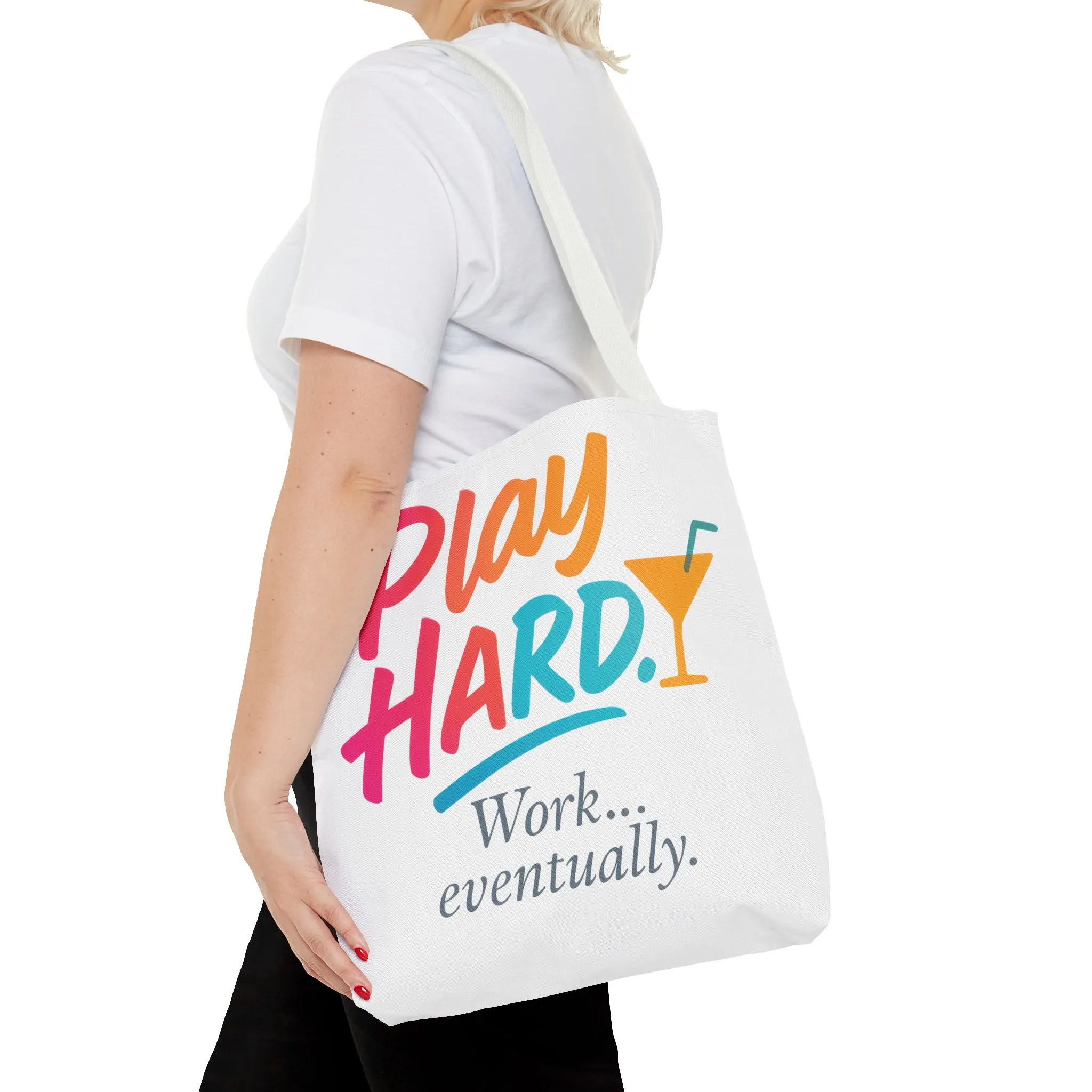 Play Hard Tote Bag - Fun, Stylish, Tote for Work & Play, Summer, Gift, Beach Bag, Everyday Carry, Beach Weekender Bag, large canvas bag - Image 29