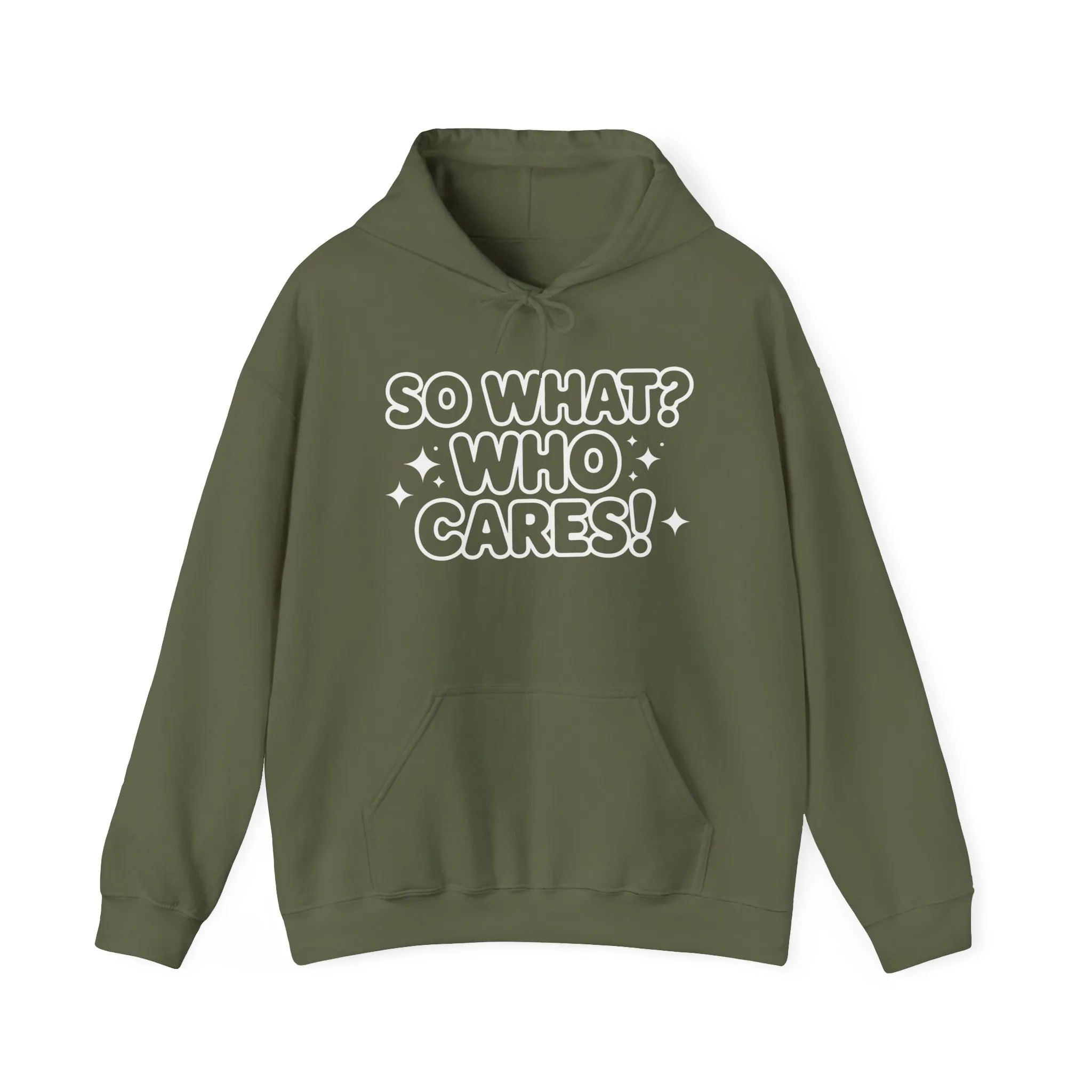 Trendy Womens Hoodie with 'So What? Who Cares!' Print, Casual Wear for Confident Souls, Funny Typography Hoodie, Sassy Graphic Sweater - Image 37