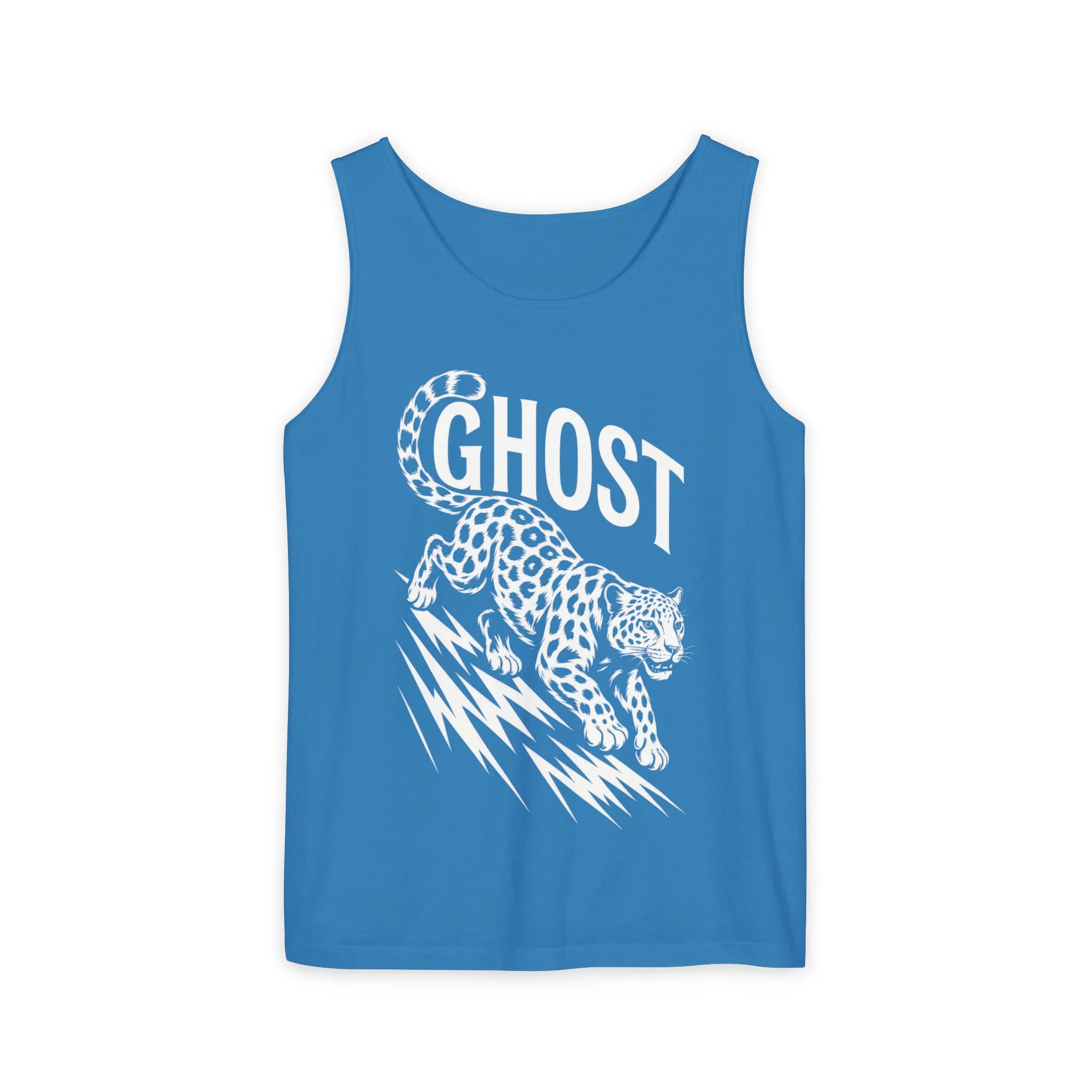 Ghost Leopard Mens Tank Top - Cool Graphic Shirt for Summer, Beach Days, Festivals, Gifts, Casual Wear - Image 13