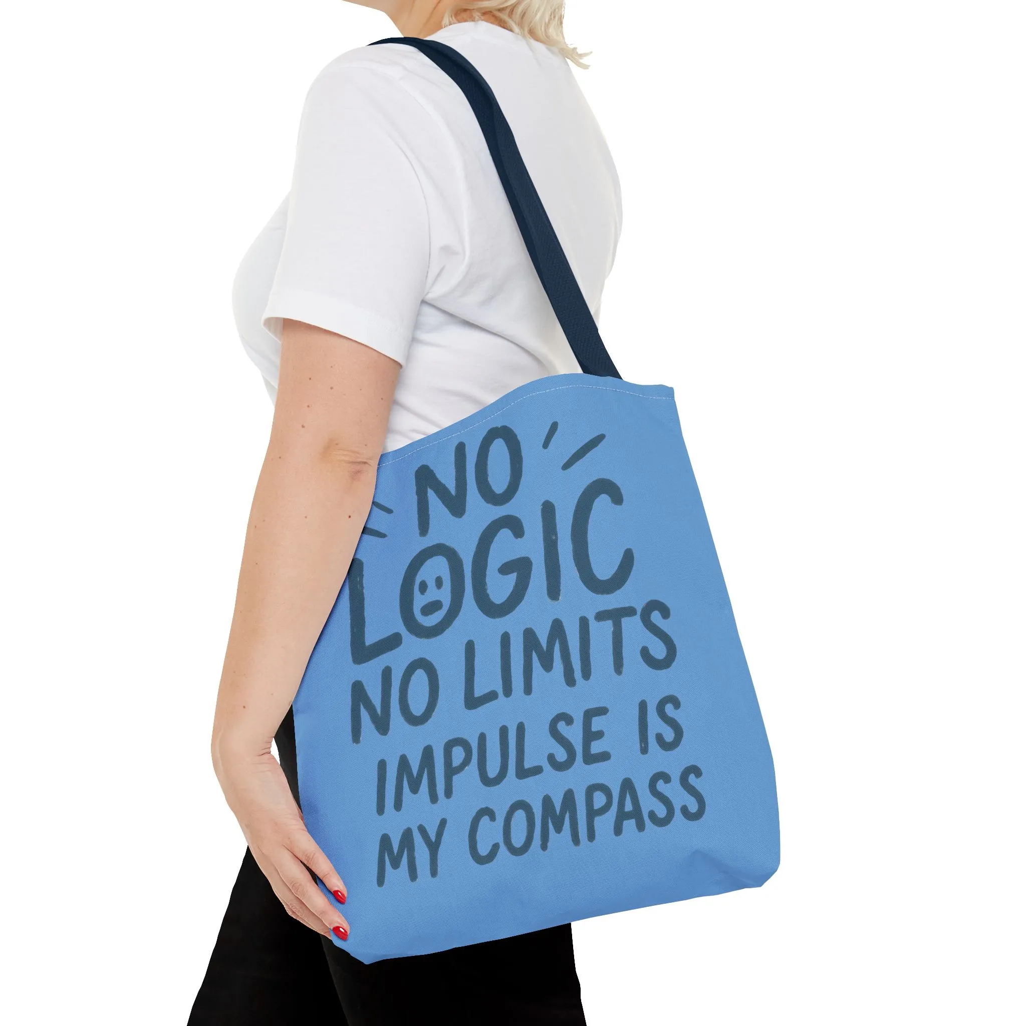 Impulse Is My Compass Tote Bag, Motivational Tote, Reusable Shopping Bag, Perfect Gift for Friends, Everyday Carry, Eco-Friendly - Image 14