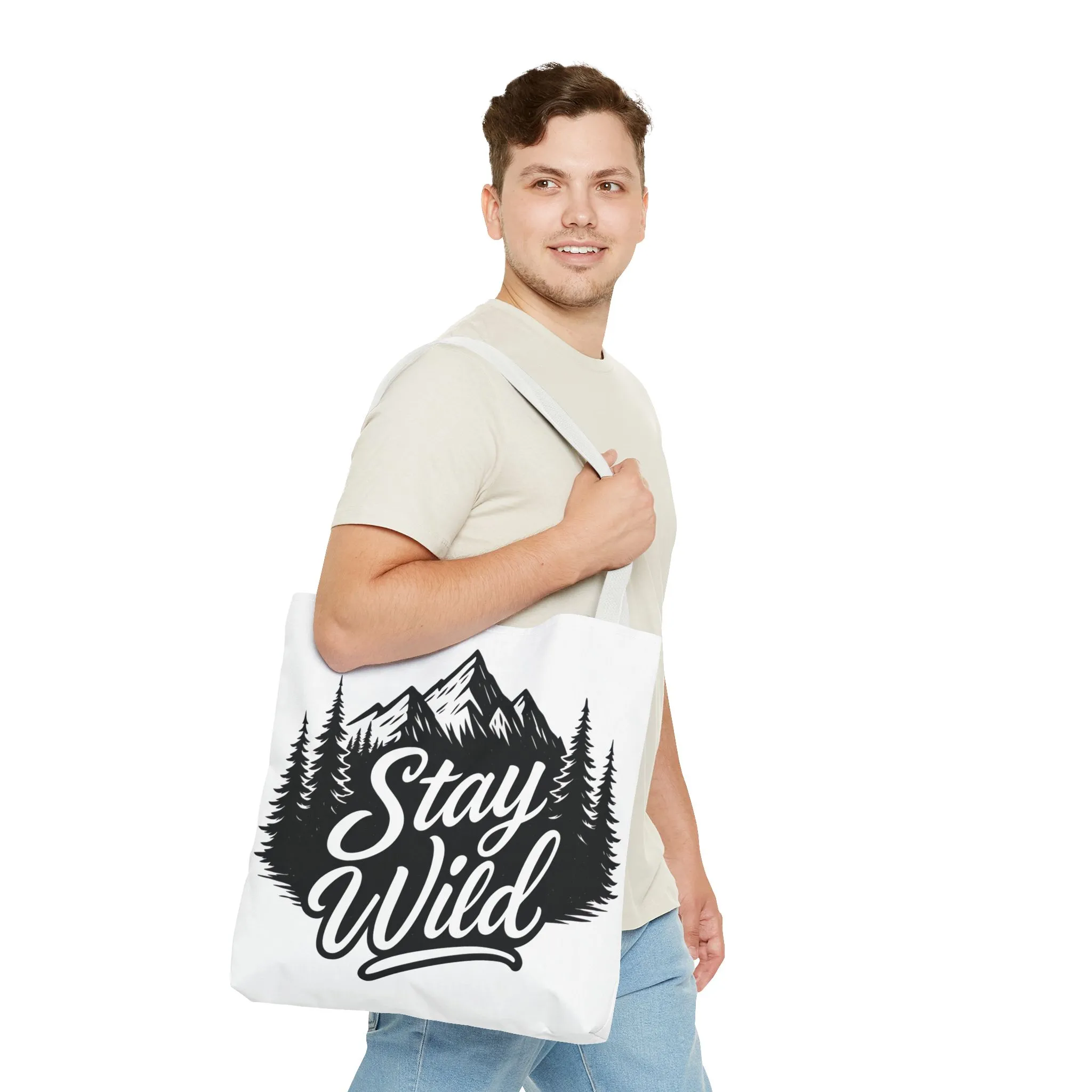 Stay Wild Tote Bag | Eco-friendly Shopping Bag, Adventure Tote, Outdoor Enthusiast Gift, Stylish Carryall, Perfect for Summer Adventures - Image 18