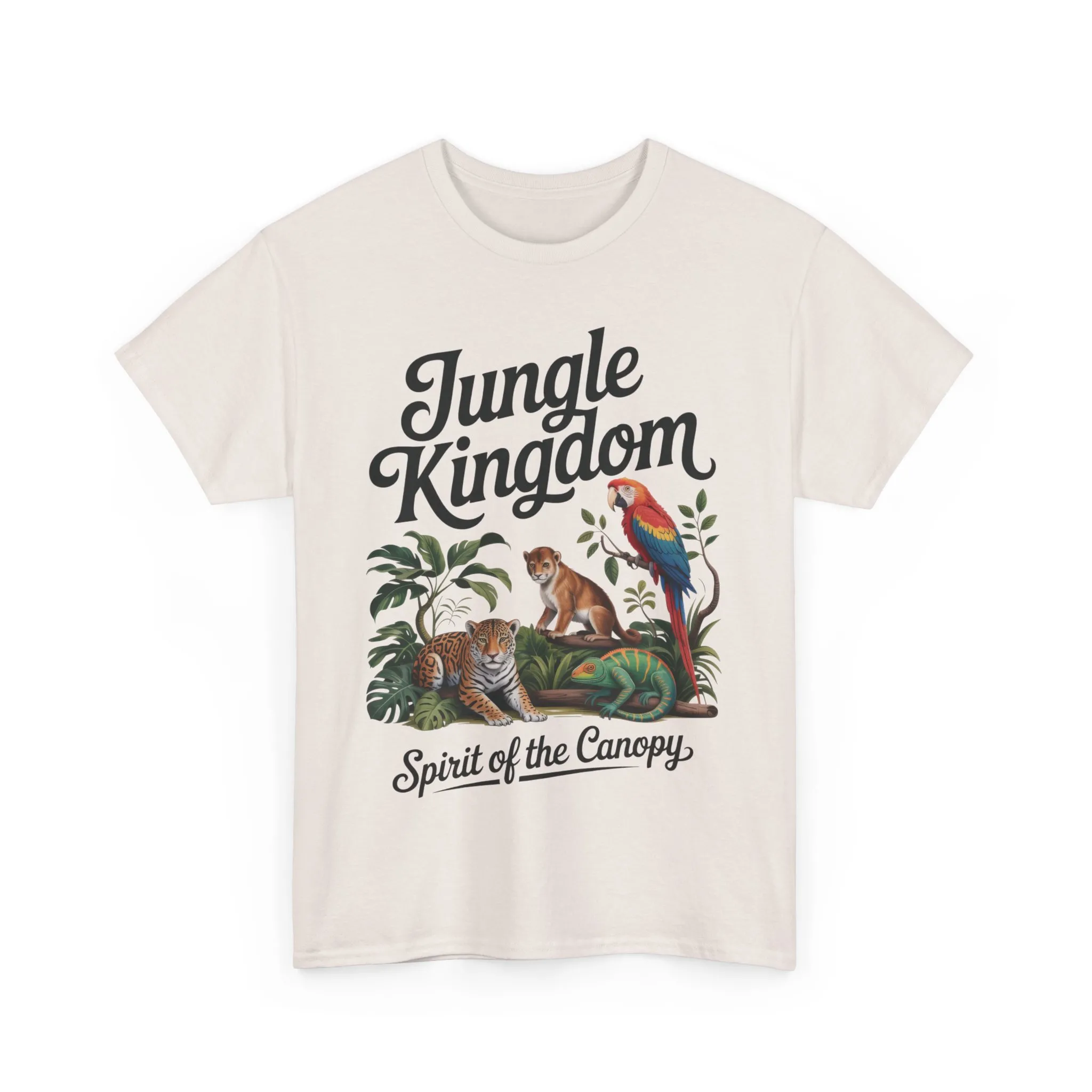 Mens Jungle Kingdom Tee - Nature Lover T-Shirt, Animal Graphic Tee, Eco-Friendly Gift, Summer Fashion, Adventure Outfit - Image 20