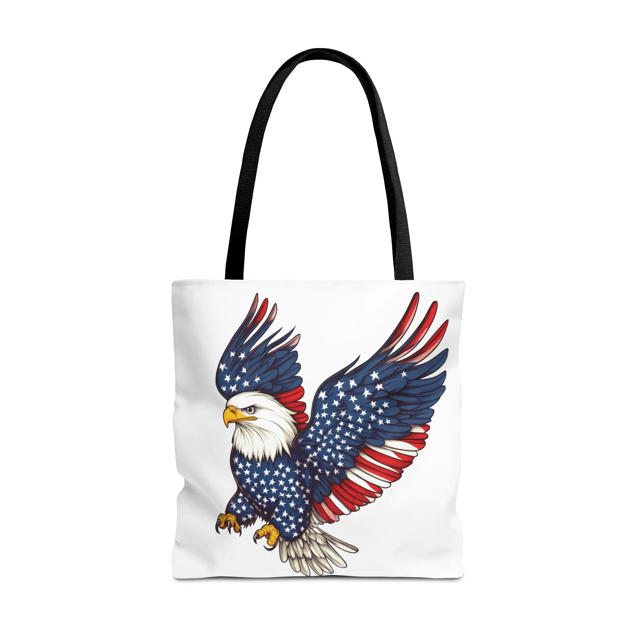Patriotic Eagle Tote Bag, AOP, Perfect for July 4th, Festivals, Eco-Friendly Shopping, Gift for Nature Lovers, large canvas bag, beach bag - Image 5