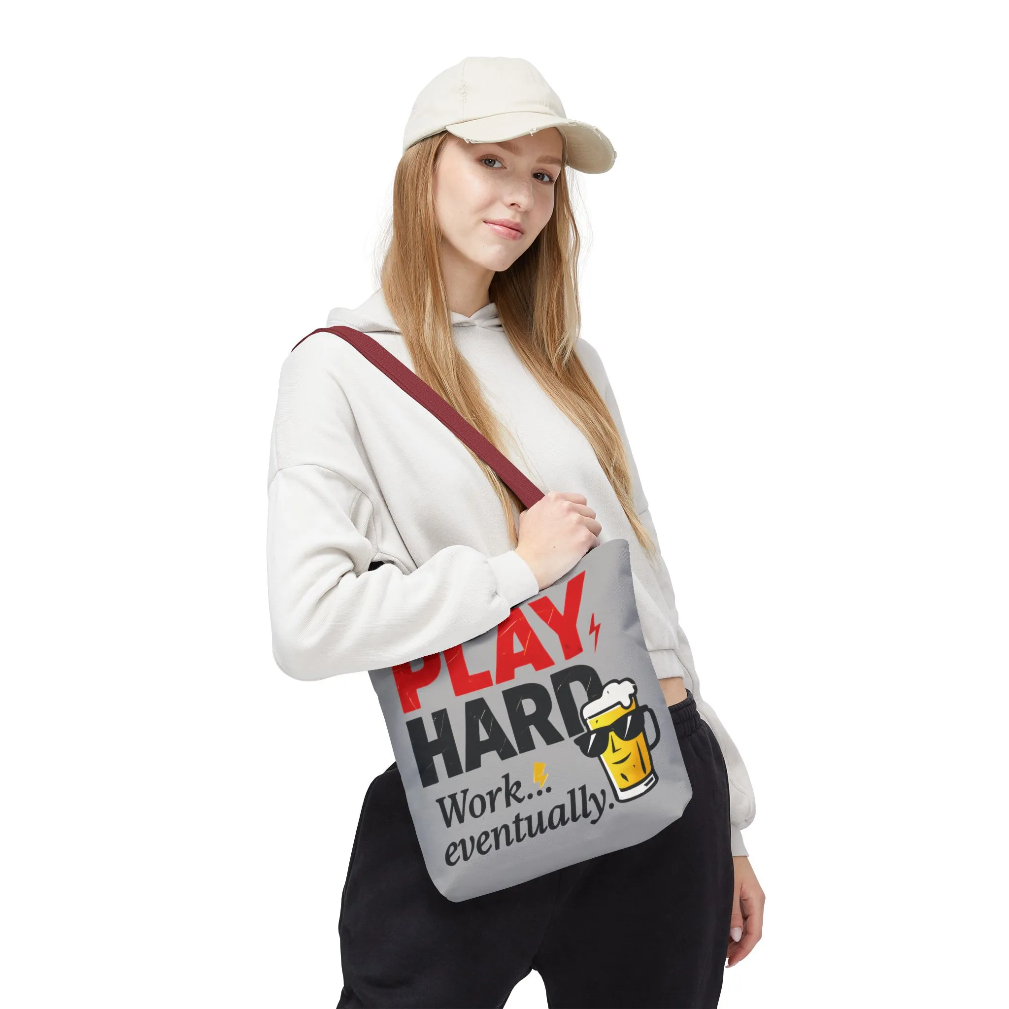 Play Hard Tote Bag - Fun, Stylish, Tote for Work & Play, Summer, Gift, Beach Bag, Everyday Carry, Beach Weekender Bag, large canvas bag - Image 20
