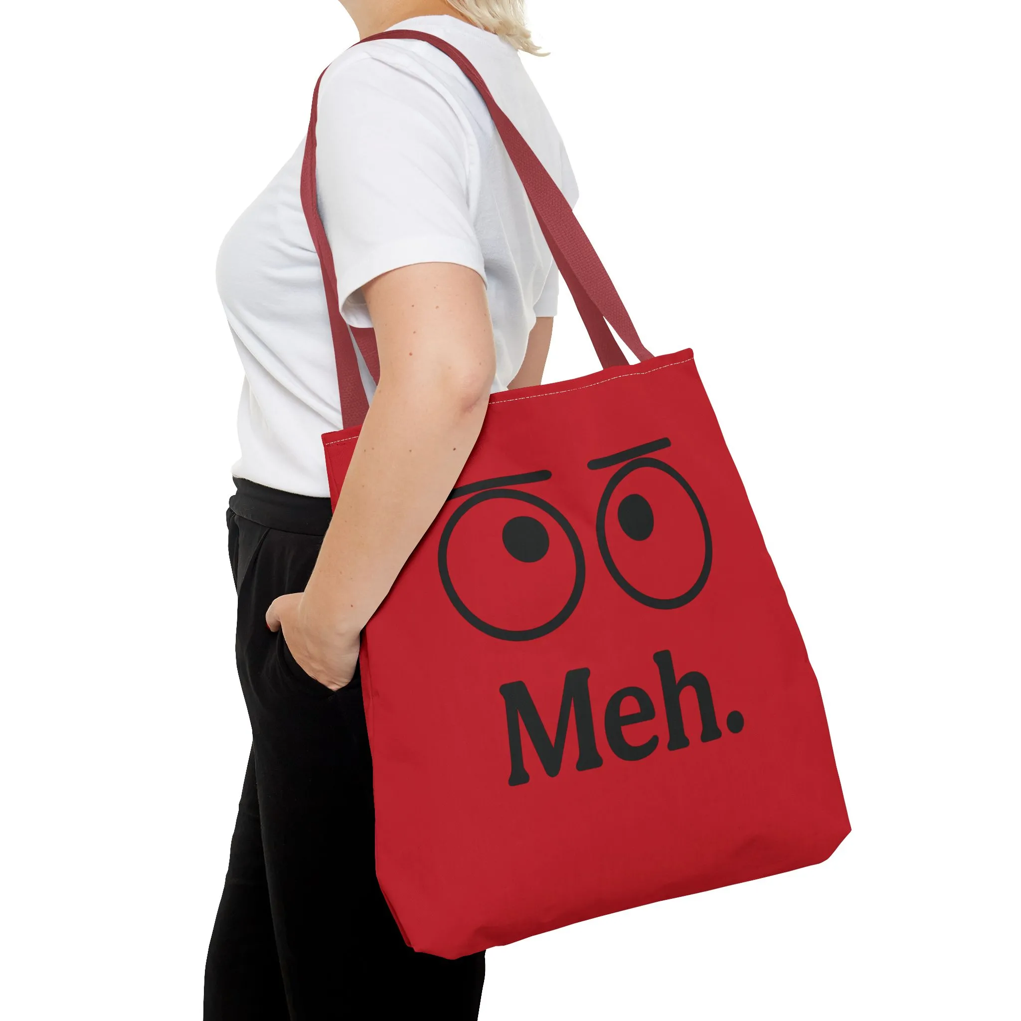 Meh. Tote Bag - Perfect Gift for Sarcastic Friends, Trendy Everyday Use, Unique Statement Accessory, Ideal for School, Work, Shopping - Image 29